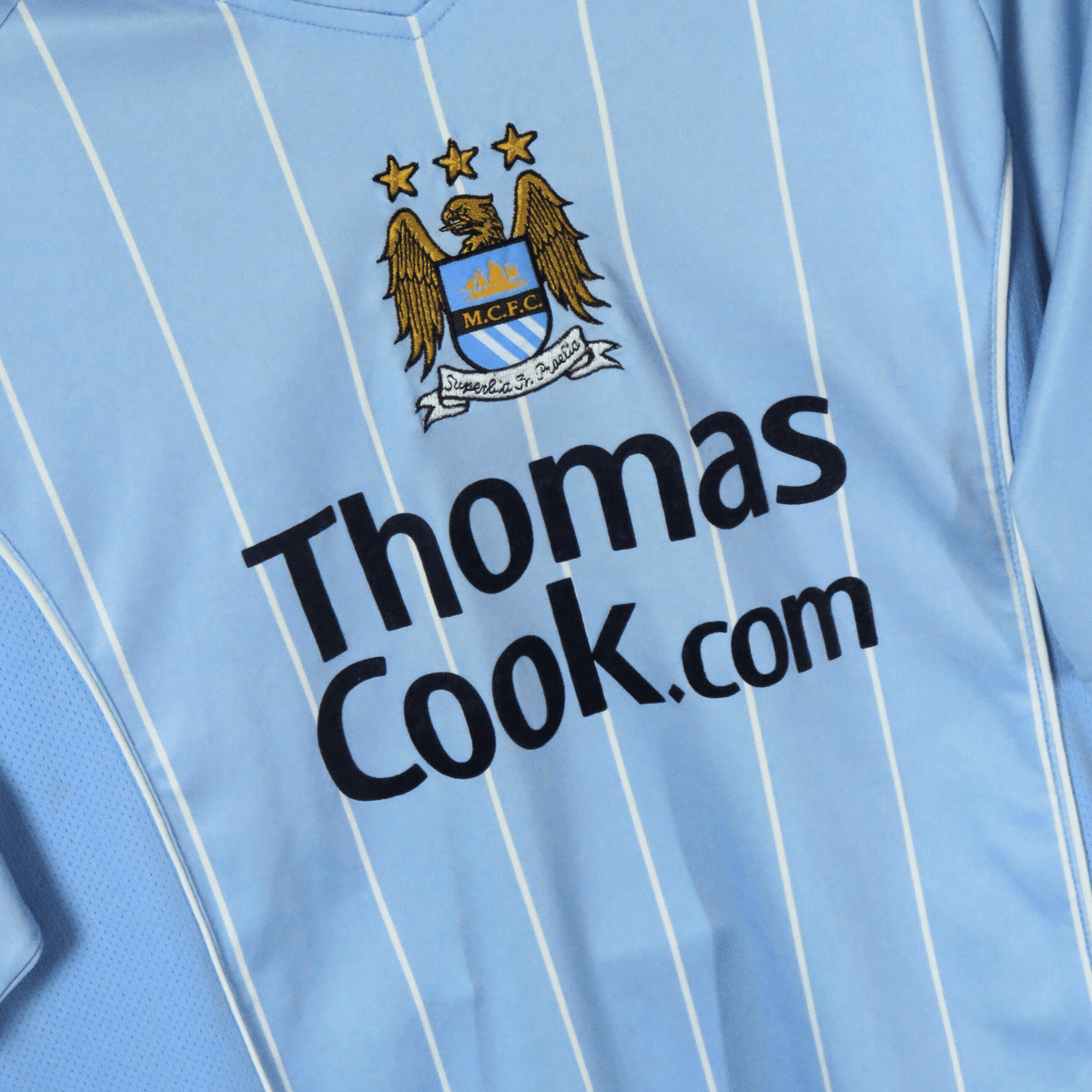 Original Manchester City 2007-2008 Home football shirt, size M, Richards 2 | Nostalgic Football Shirts