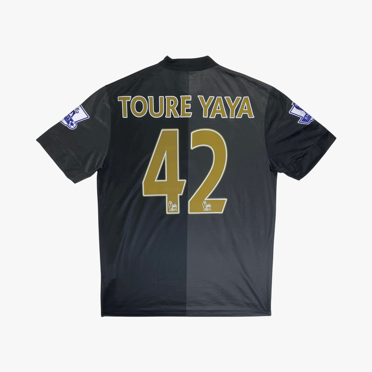 Vintage Manchester City 2013-2014 Away football shirt with Toure Yaya 42 print, size L, product code 574864-011 | Nostalgic Football Shirts