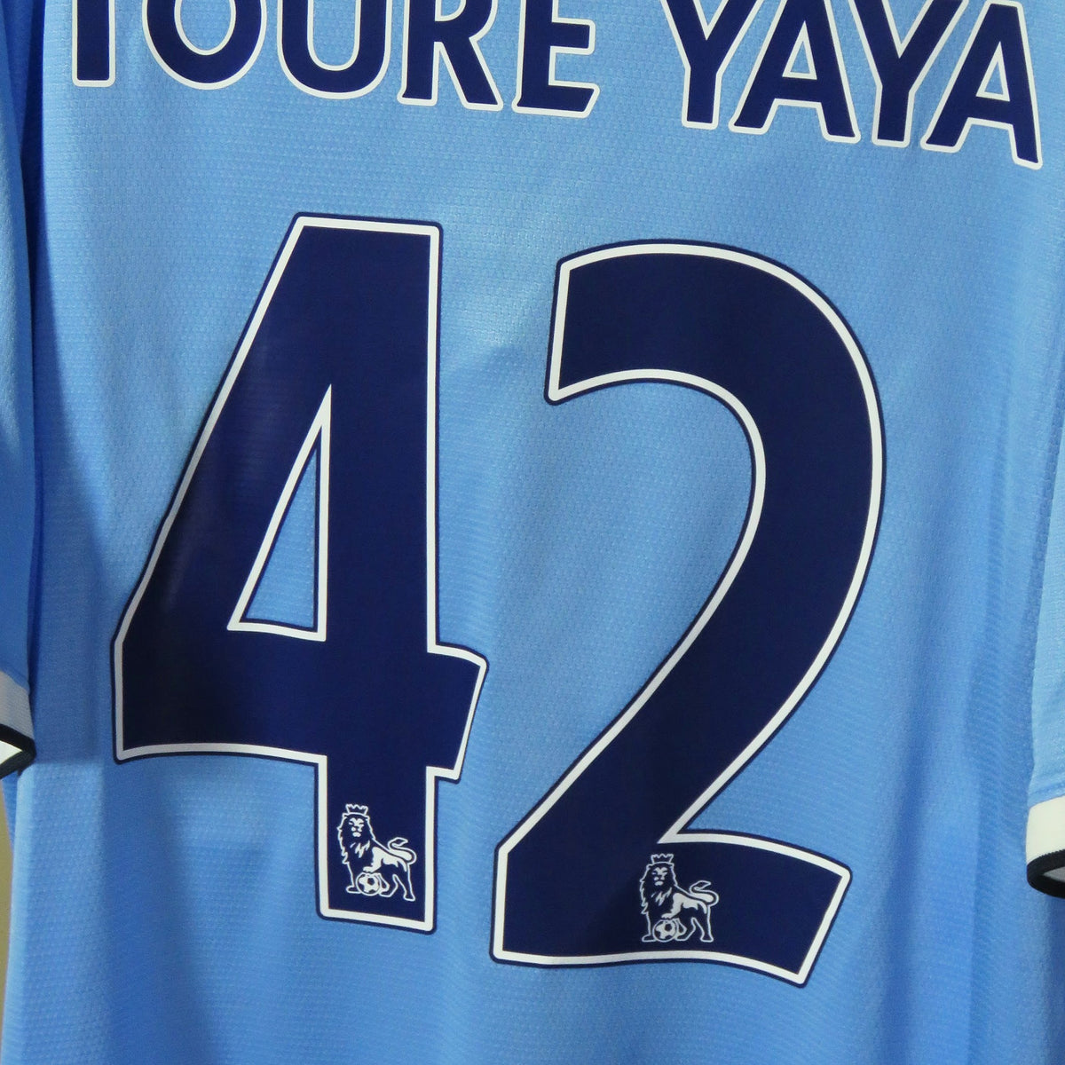 Manchester City 2013-2014 Home shirt, Toure 42, Nike, size L, product code 574863-489 | Nostalgic Football Shirts
