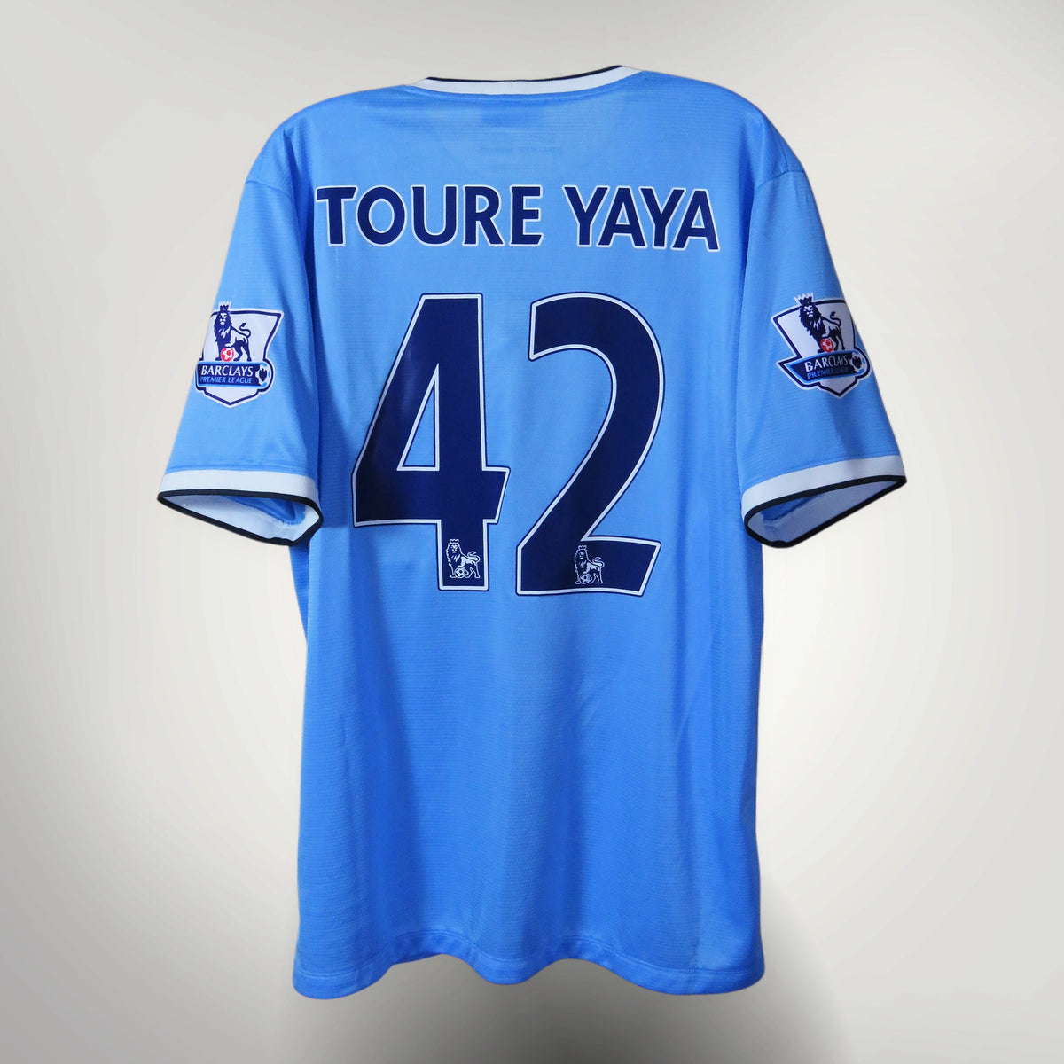Manchester City 2013-2014 Home shirt, Toure 42, Nike, size L, product code 574863-489 | Nostalgic Football Shirts