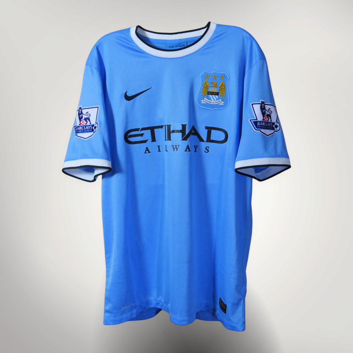 Manchester City 2013-2014 Home shirt, Toure 42, Nike, size L, product code 574863-489 | Nostalgic Football Shirts
