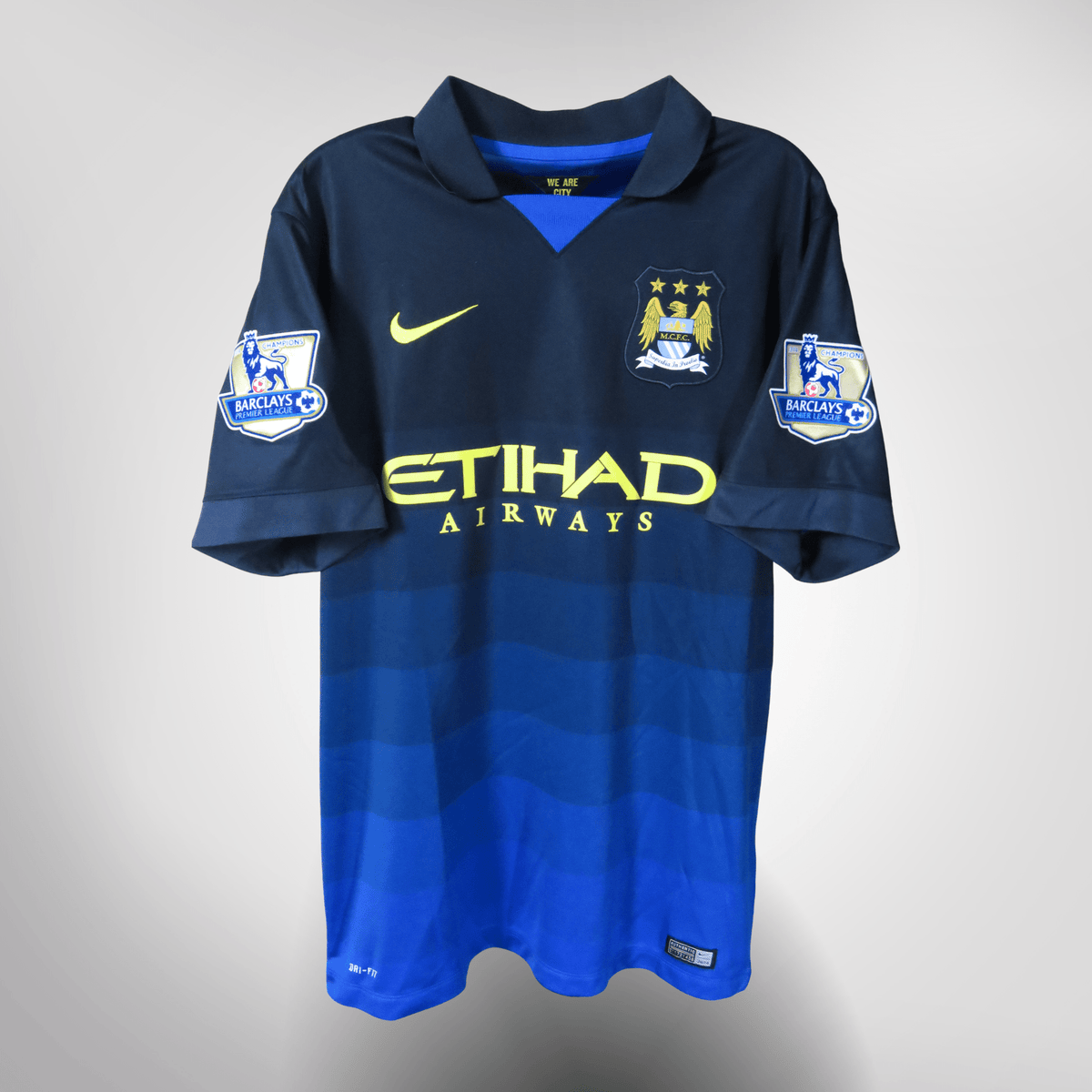 Authentic Nike Manchester City 2014-2015 Away shirt, Agüero 16 on the back, size L | Nostalgic Football Shirts