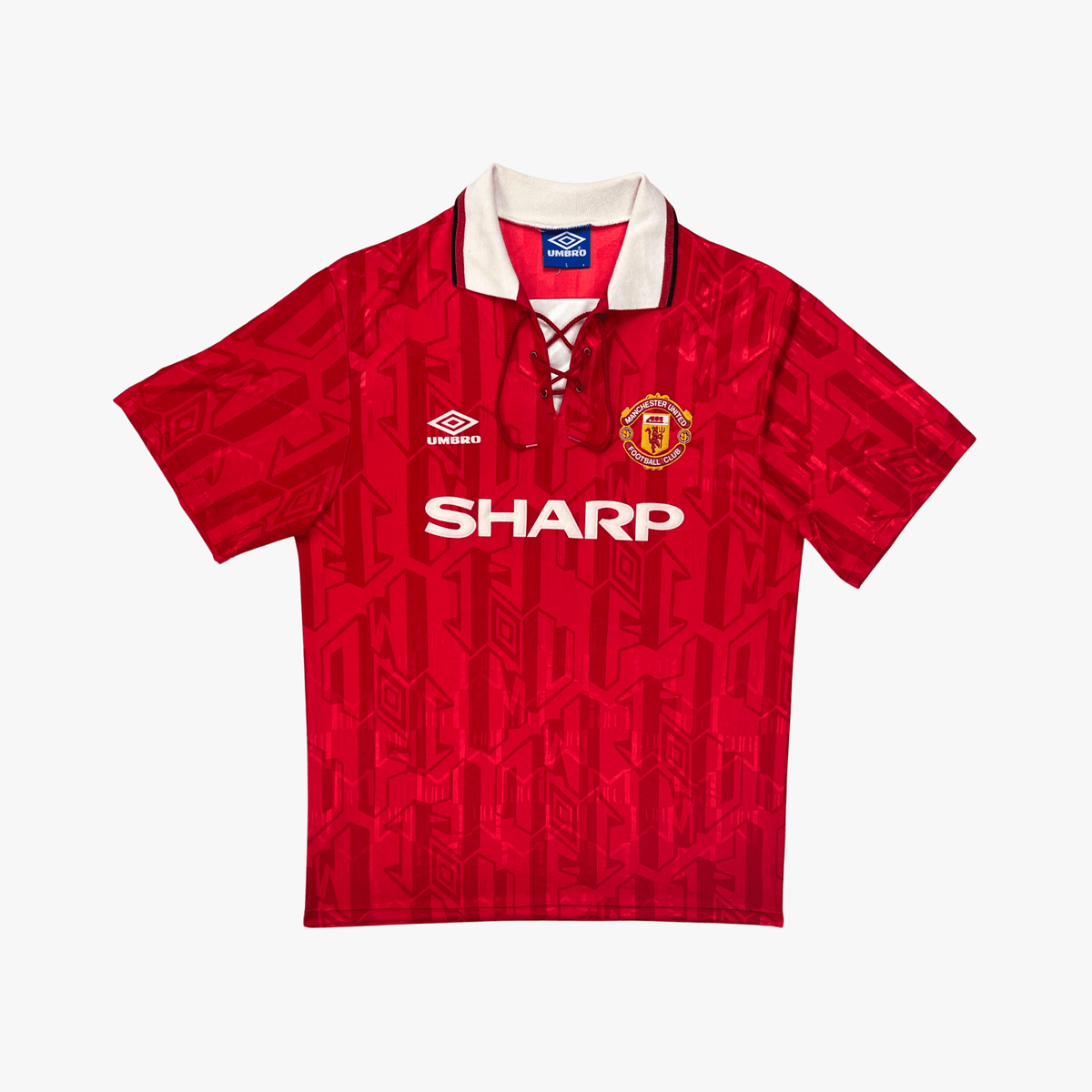 Authentic Umbro Manchester United 1992-1994 Home shirt, Keane 16 on the back, size L | Nostalgic Football Shirts