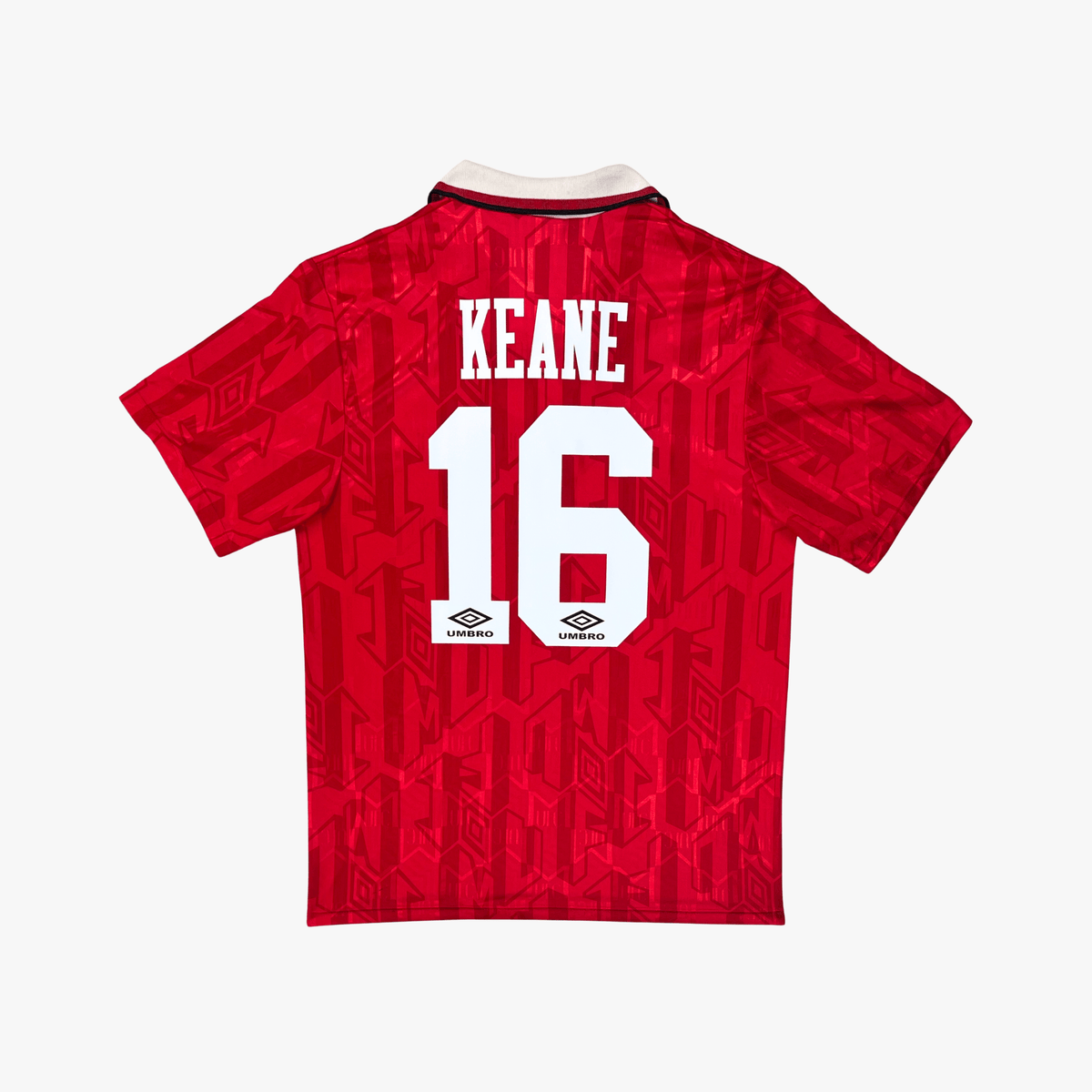 Vintage Manchester United 1992-1994 Home football shirt with Keane 16 print, size L | Nostalgic Football Shirts