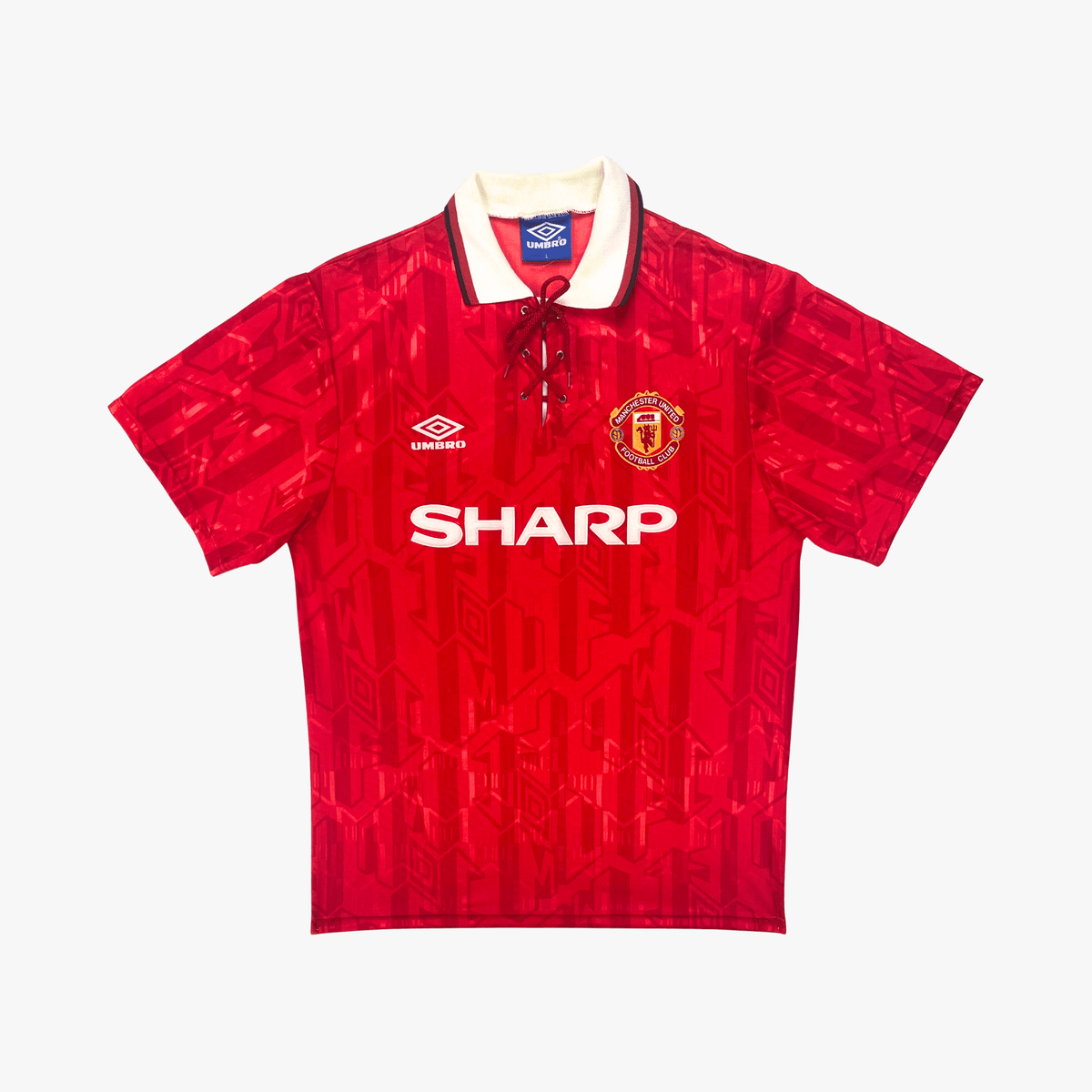 Vintage Manchester United 1992-1994 Home football shirt, size L | Nostalgic Football Shirts