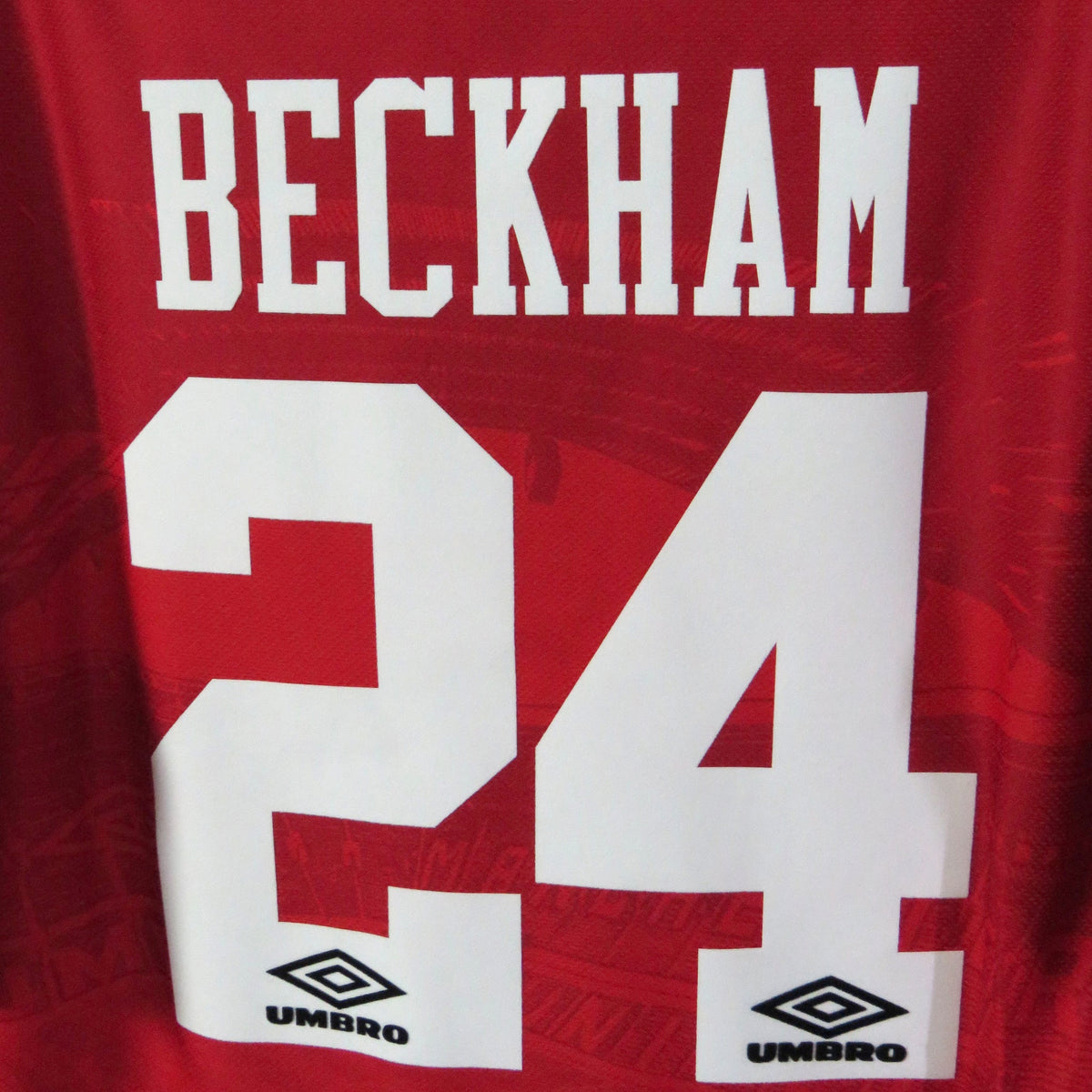 Manchester United 1994-1996 Home shirt, Beckham 24, Umbro, size XL | Nostalgic Football Shirts