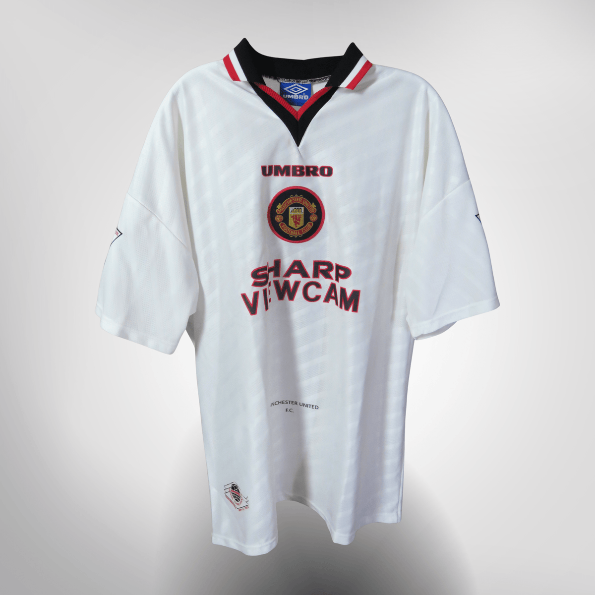 Authentic Umbro Manchester United 1996-1997 Away shirt, Jordi Cruyff 14 on the back, size XL | Nostalgic Football Shirts