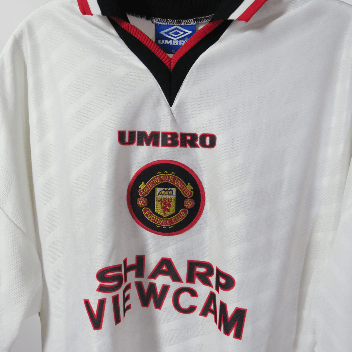 Original Manchester United 1996-1997 Away football shirt, size XL, Jordi Cruyff 14 | Nostalgic Football Shirts