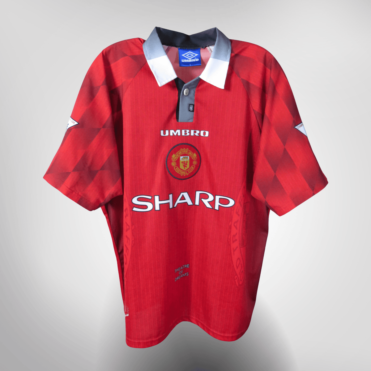 Authentic Umbro Manchester United 1996-1998 Home shirt, Cantona 7 on the back, size L | Nostalgic Football Shirts