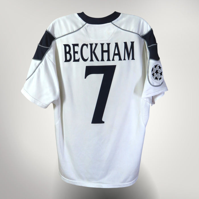 Vintage Manchester United 2000-2001 Away football shirt with Beckham 7 print, size L | Nostalgic Football Shirts