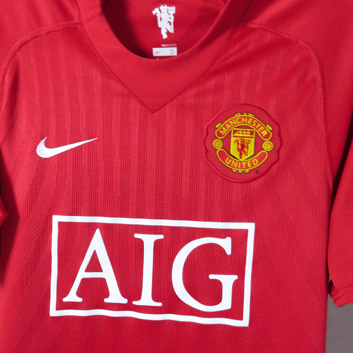 Original Manchester United 2007-2009 Home football shirt, size S, Ronaldo 7, product code 237924-666 | Nostalgic Football Shirts
