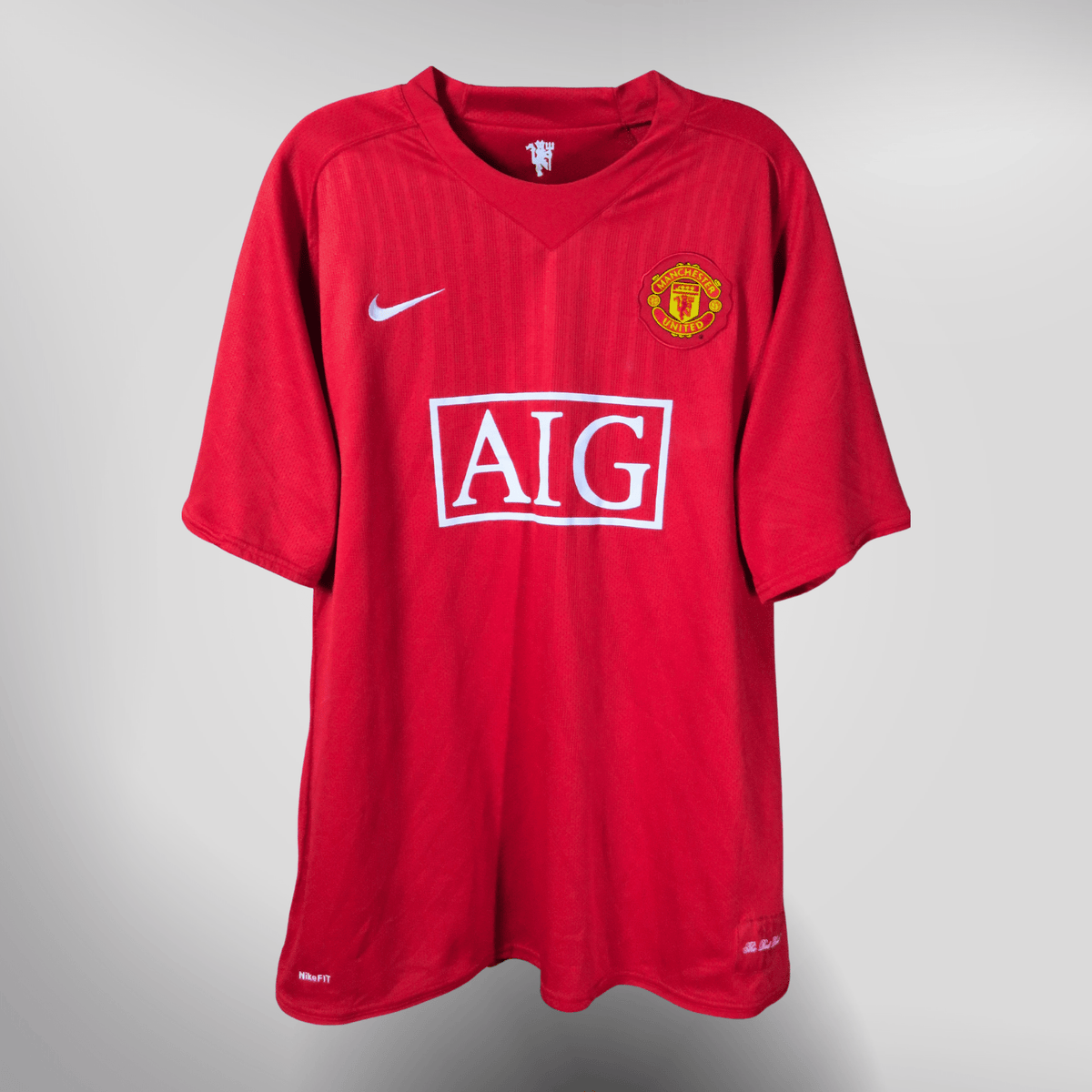 Authentic Adidas Manchester United 2007-2009 Home shirt, Ronaldo 7 on the back, size XXL | Nostalgic Football Shirts