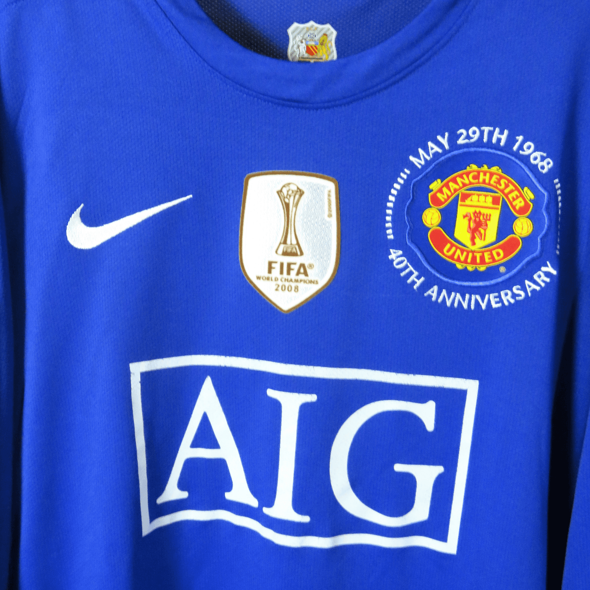 Original Manchester United 2008-2009 Third longsleeve football shirt, size M, Ronaldo 7 | Nostalgic Football Shirts