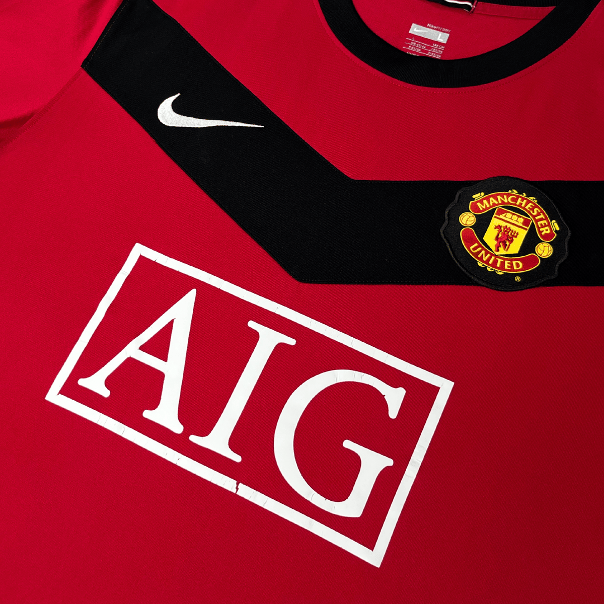 Original Manchester United 2009-2010 Home football shirt, size L, Rooney 10 | Nostalgic Football Shirts