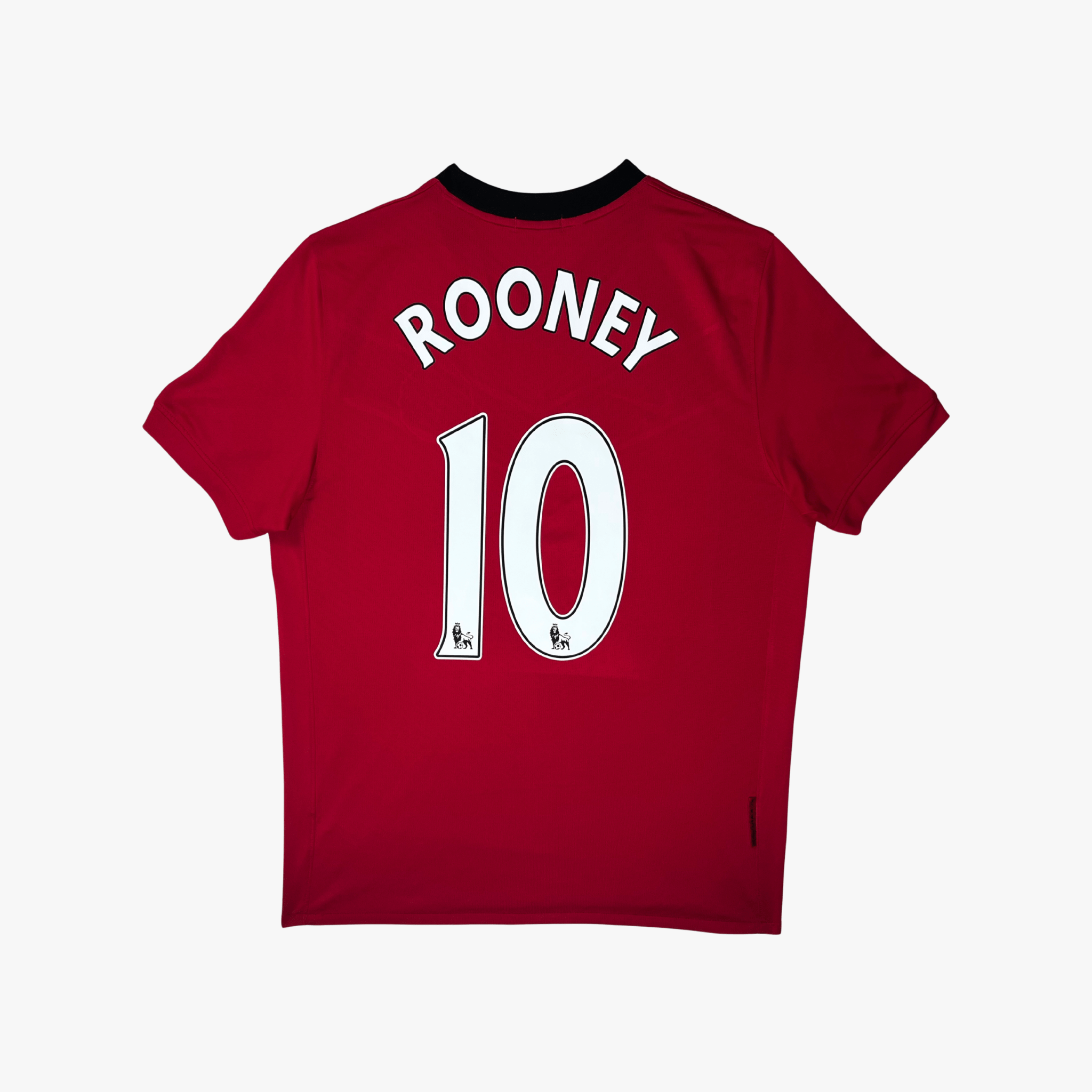 Vintage Manchester United 2009-2010 Home football shirt with Rooney 10 print, size L | Nostalgic Football Shirts