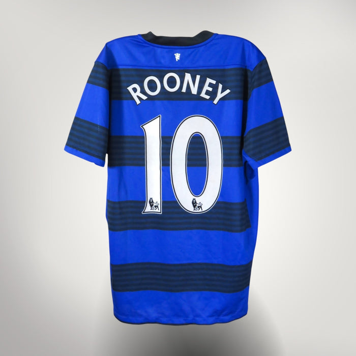 Vintage Manchester United 2011-2013 Away football shirt with Rooney 10 print, size M, product code 423935-403 | Nostalgic Football Shirts