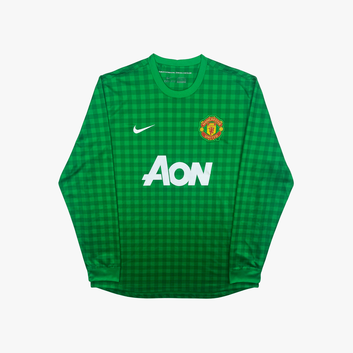Authentic Nike Manchester United 2012-2013 Goalkeeper shirt, De Gea 1 on the back, size L | Nostalgic Football Shirts