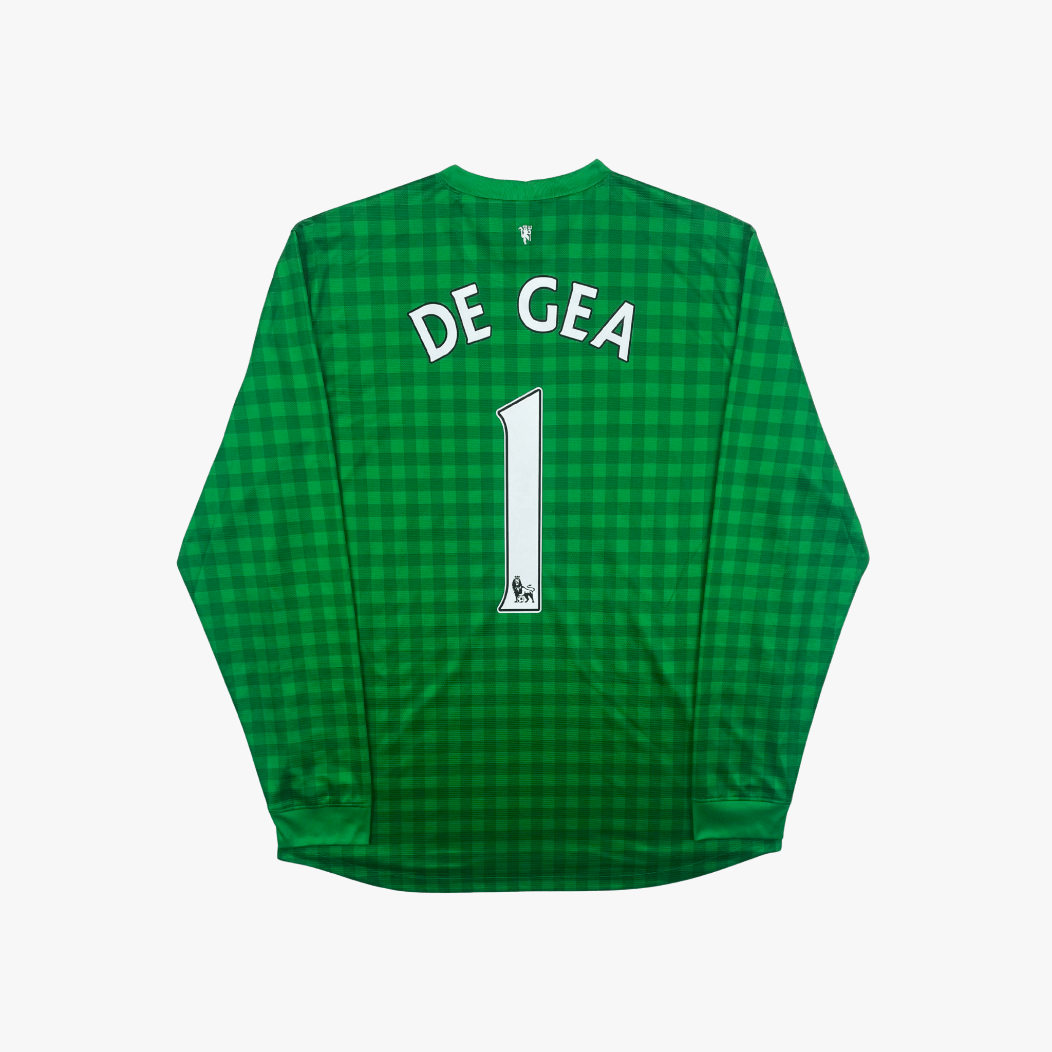 Vintage Manchester United 2012-2013 Goalkeeper football shirt with De Gea 1 print, size L | Nostalgic Football Shirts
