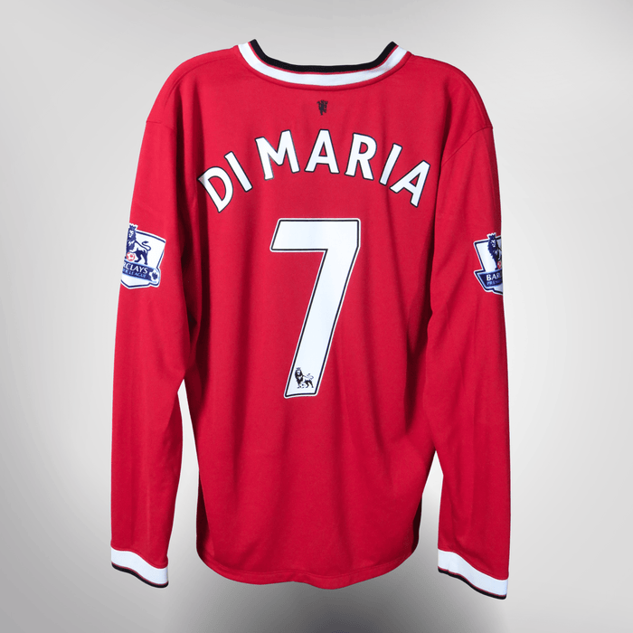 Vintage Manchester United 2014-2015 Home longsleeve football shirt with Di María 7 print, size L | Nostalgic Football Shirts