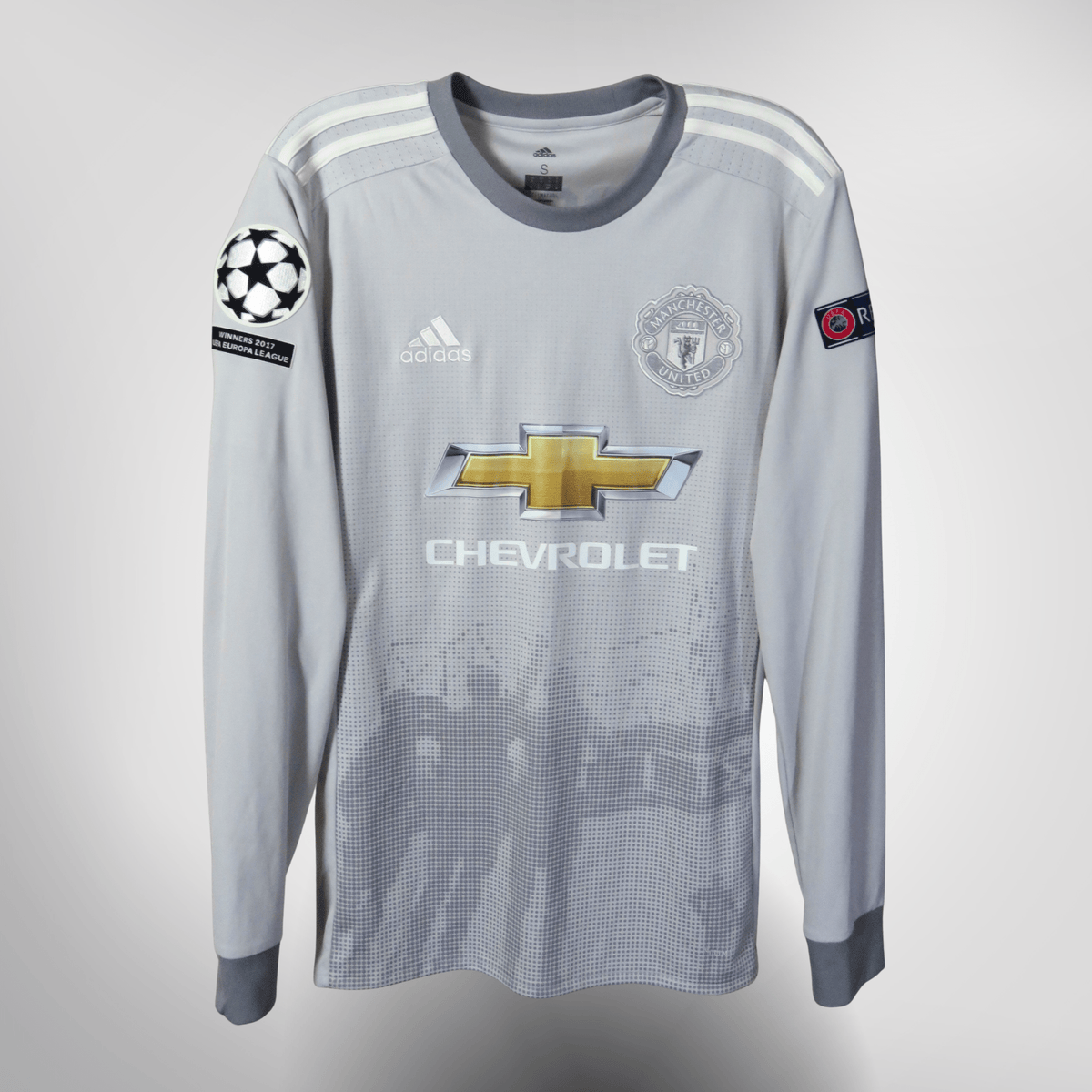 Authentic Adidas Manchester United 2017-2018 Third longsleeve shirt, Pogba 6 on the back, size S | Nostalgic Football Shirts