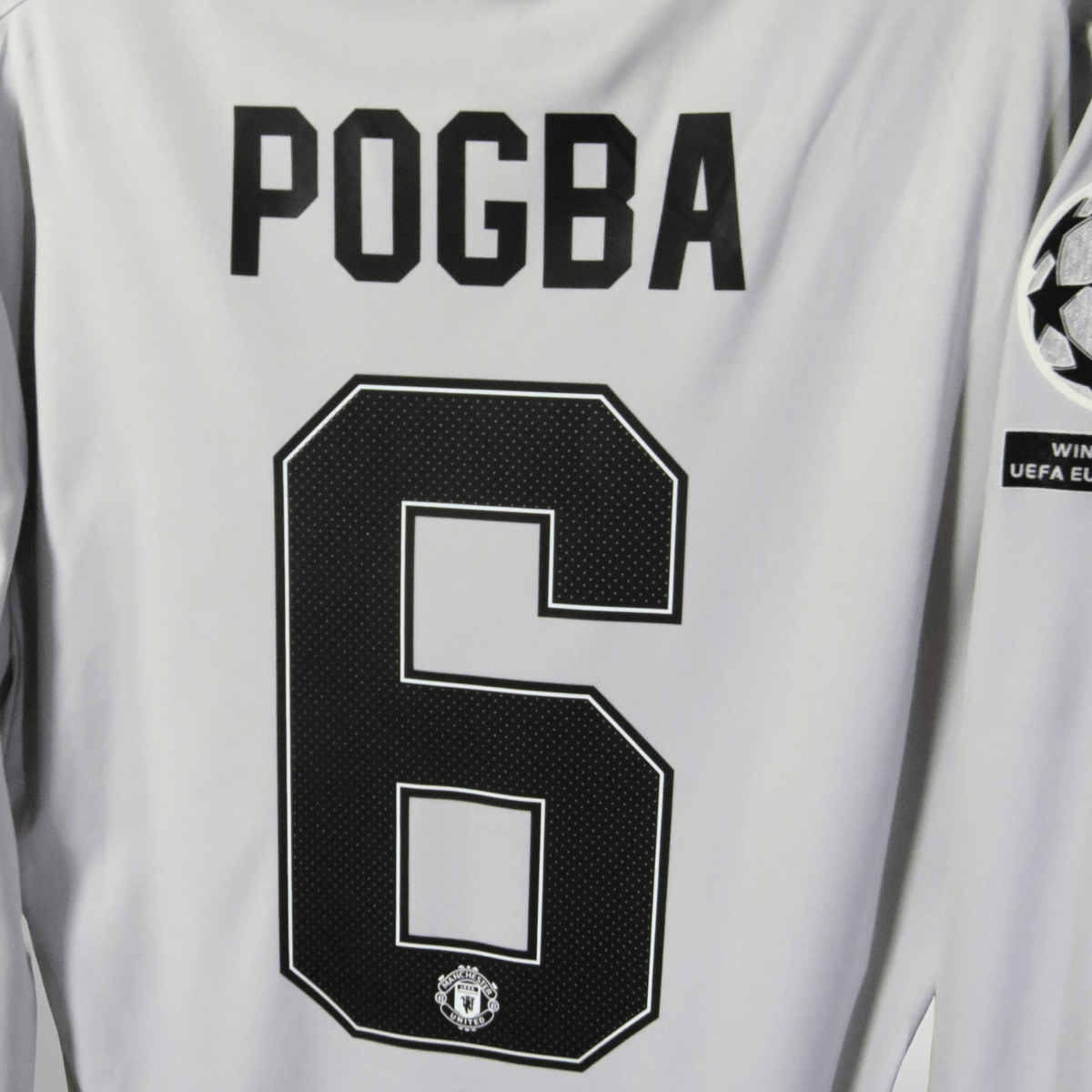 Retro Manchester United 2017-2018 Third longsleeve football jersey by Adidas, Pogba 6, size S | Nostalgic Football Shirts