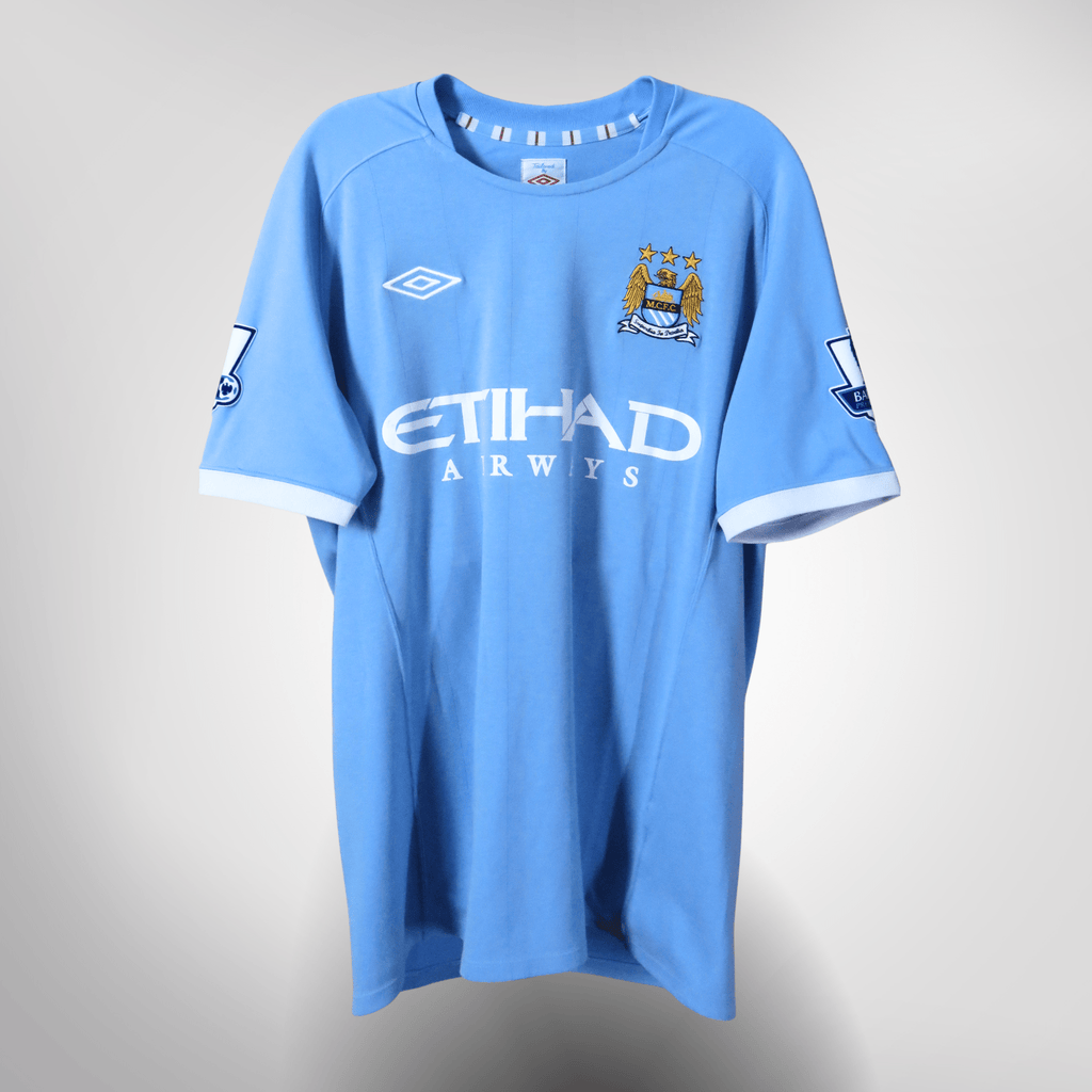 Manchester City 2010-11 Home Balotelli #45 Shirt L