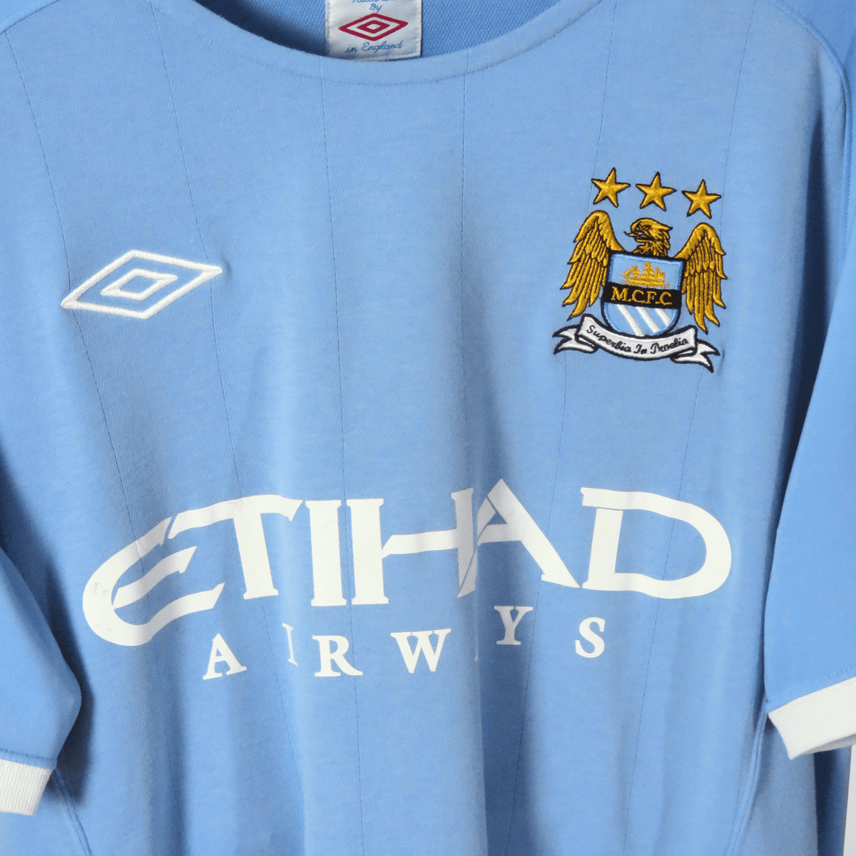 Manchester City 2010-11 Home Balotelli #45 Shirt L
