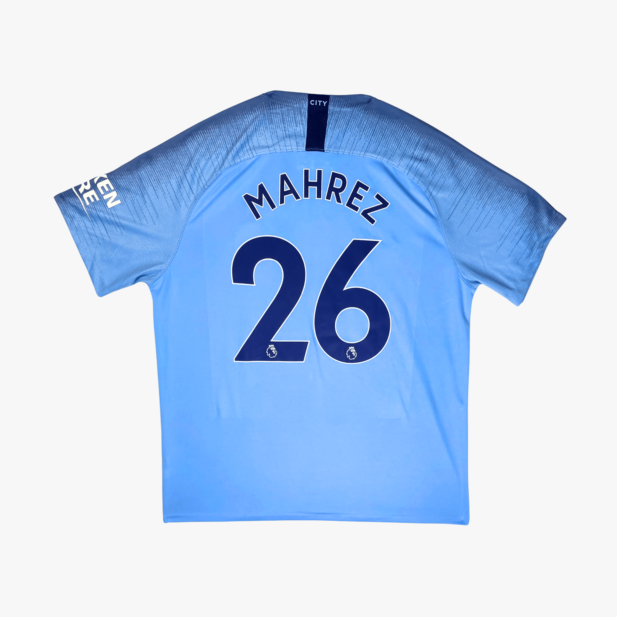 Maillot Domicile Manchester City 2018-19 Mahrez #26 XL