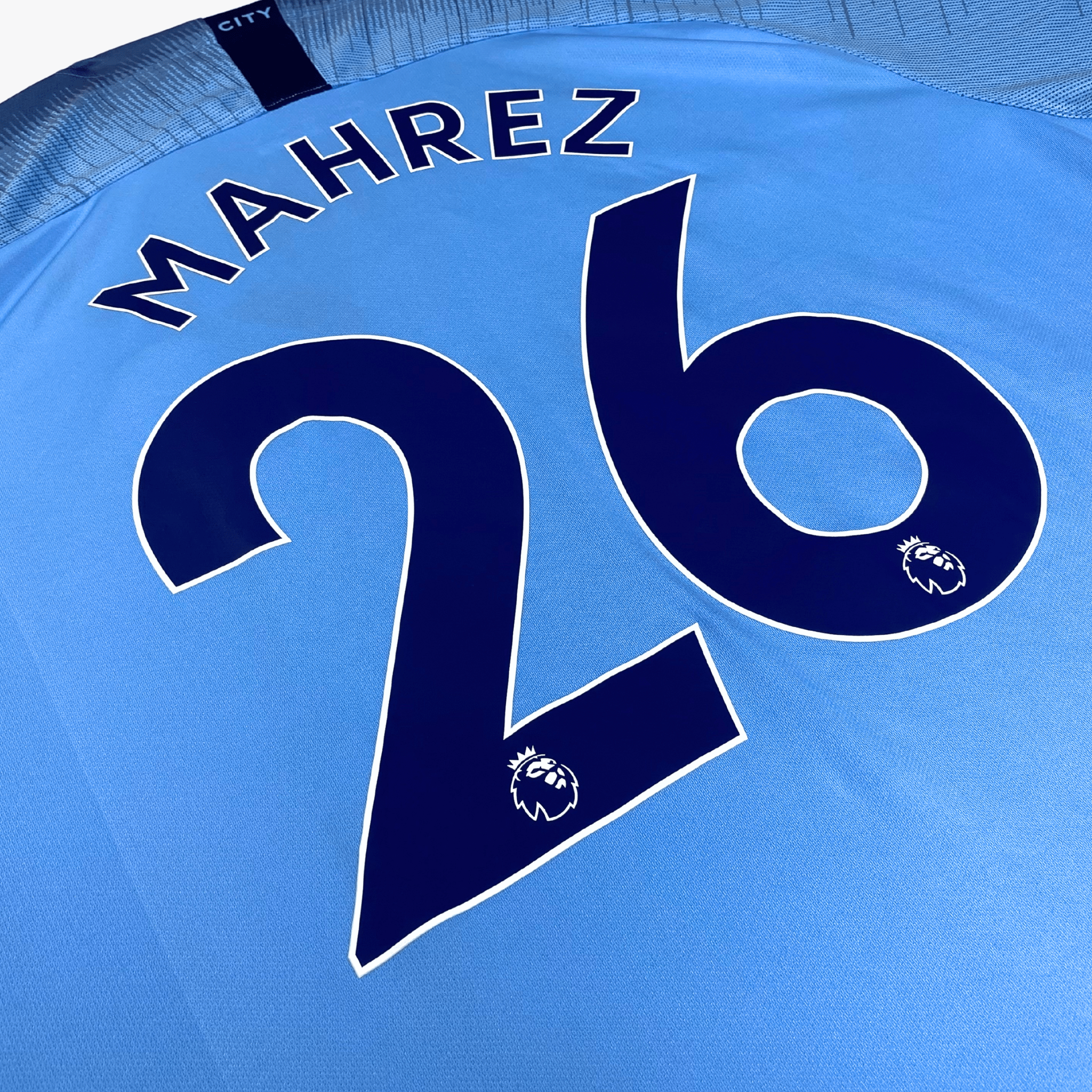 Maillot Domicile Manchester City 2018-19 Mahrez #26 XL