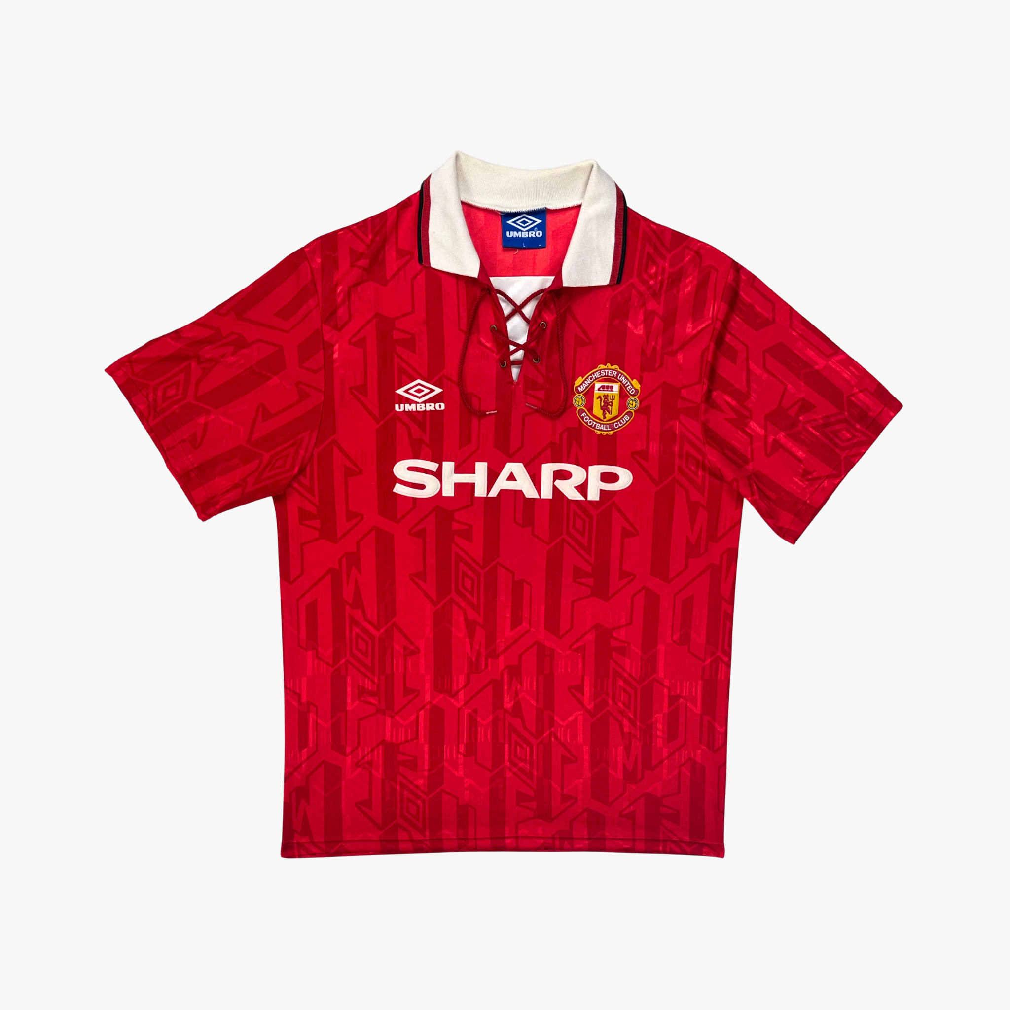 Manchester United 1992-94 Home Keane #16 Shirt L