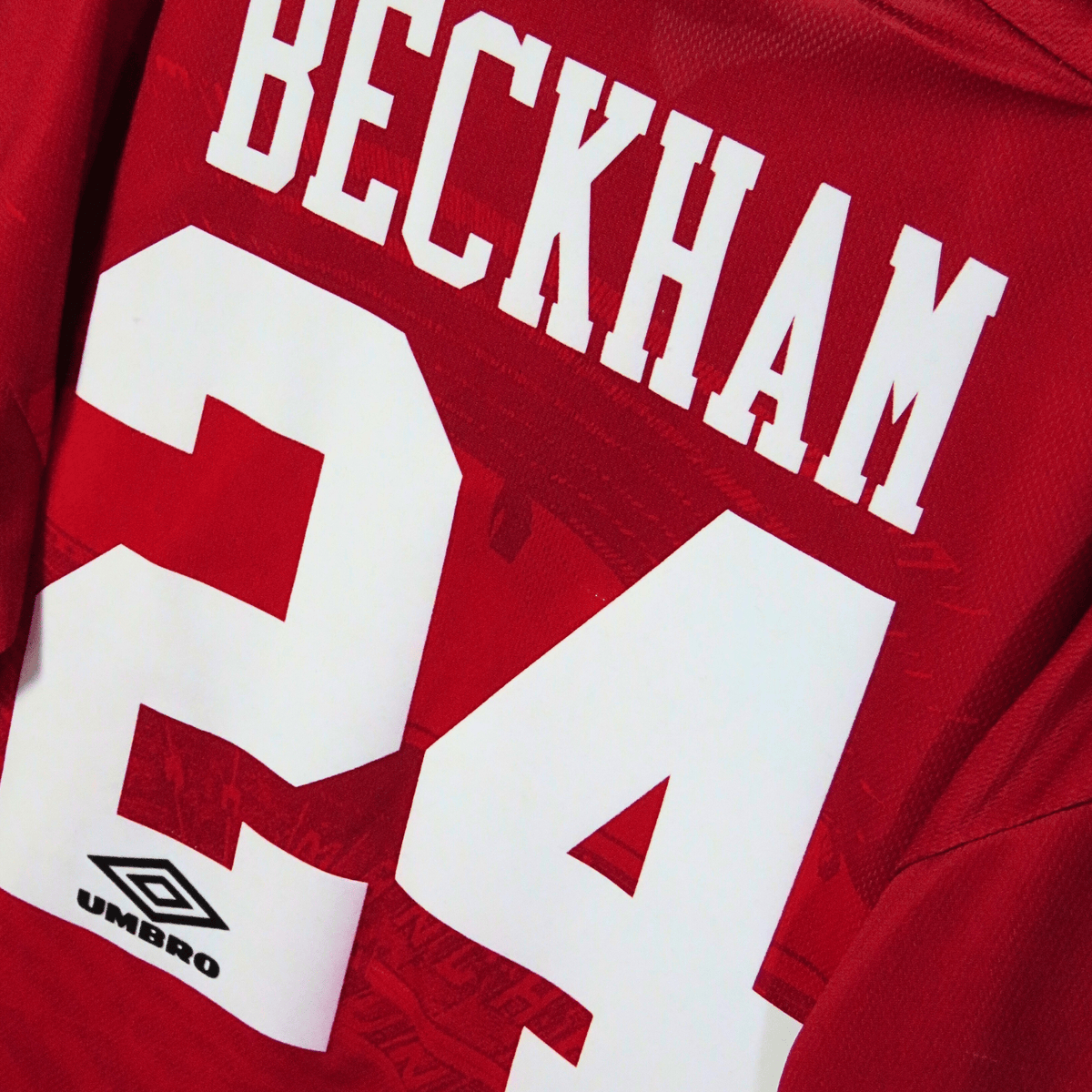 Manchester United 1994-96 Home Beckham #24 Shirt M
