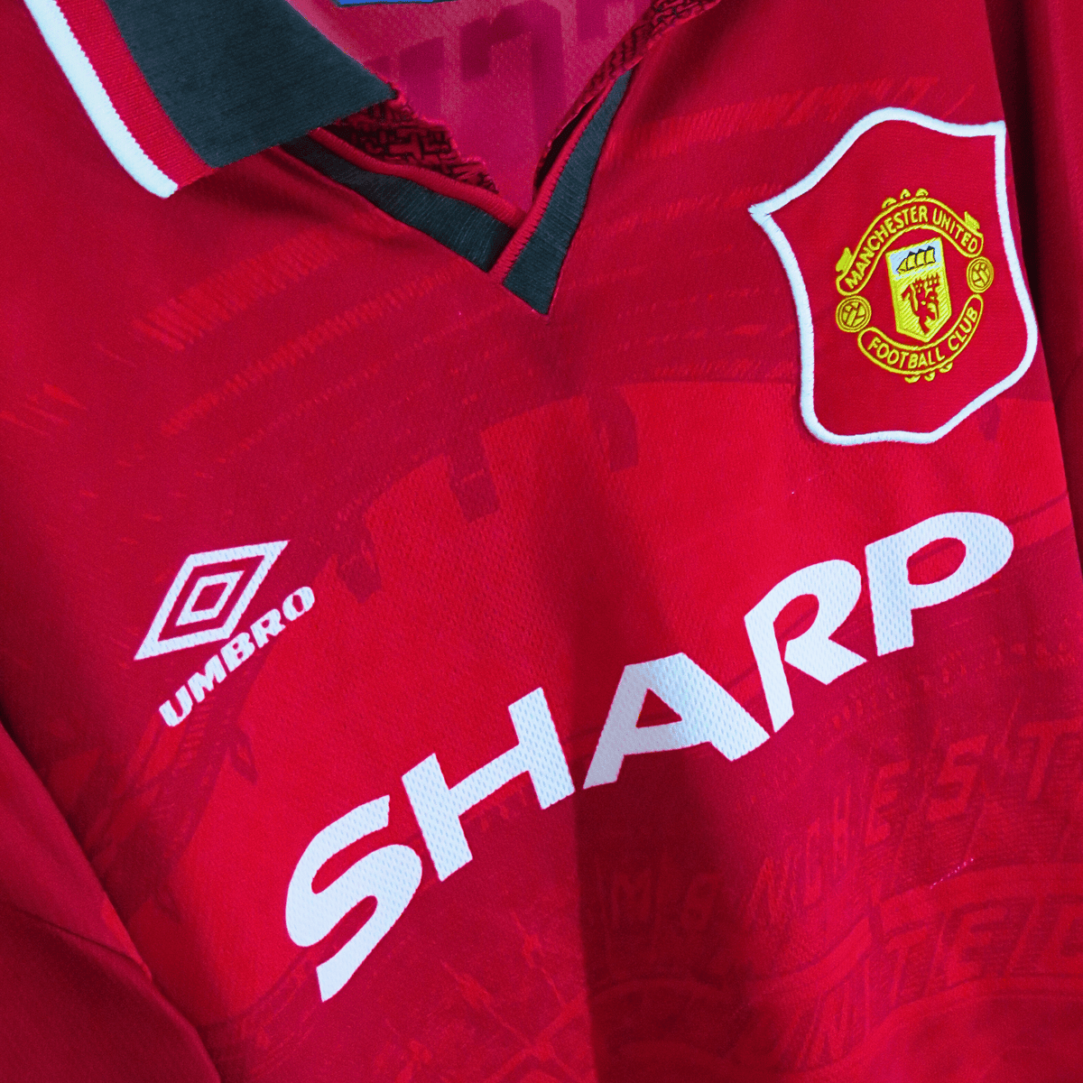 Manchester United 1994-96 Home Beckham #24 Shirt M