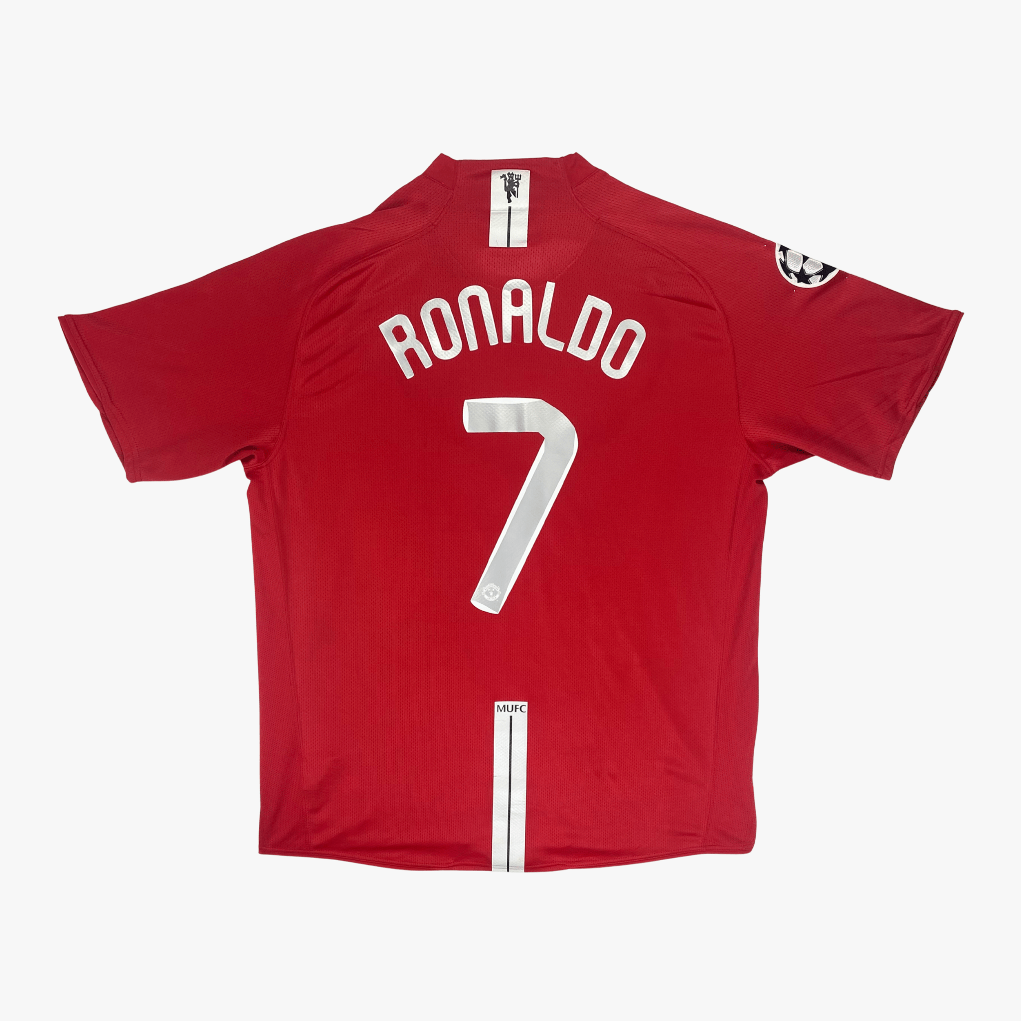 Manchester United 2007-09 Ronaldo #7 Home UCL Shirt XL