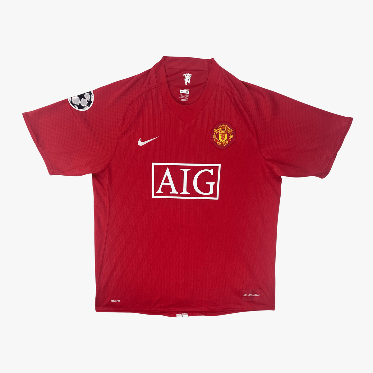 Manchester United 2007-09 Ronaldo #7 Home UCL Shirt XL