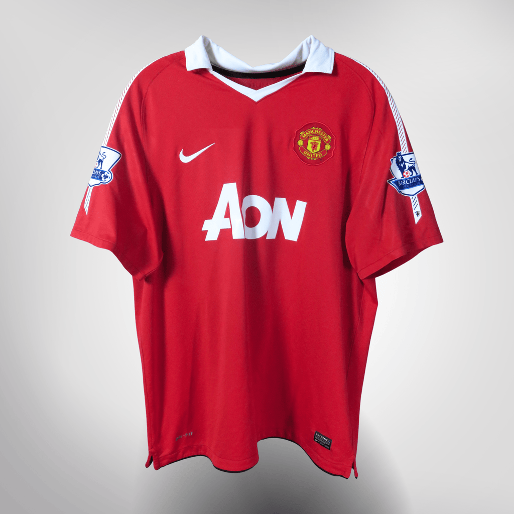 Manchester United 2010-11 Home J.S. Park #13 Shirt XL