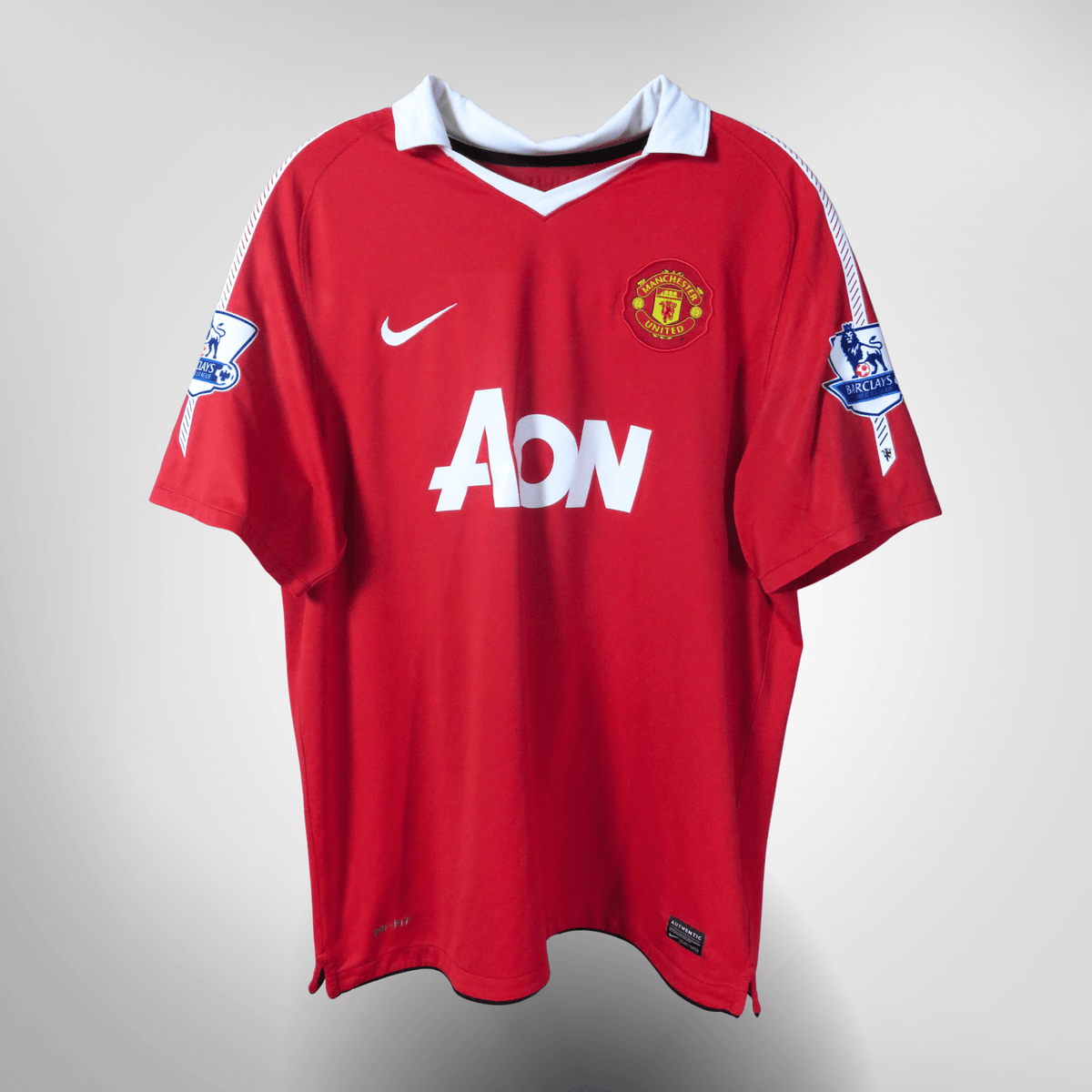 Manchester United 2010-11 Home J.S. Park #13 Shirt XL