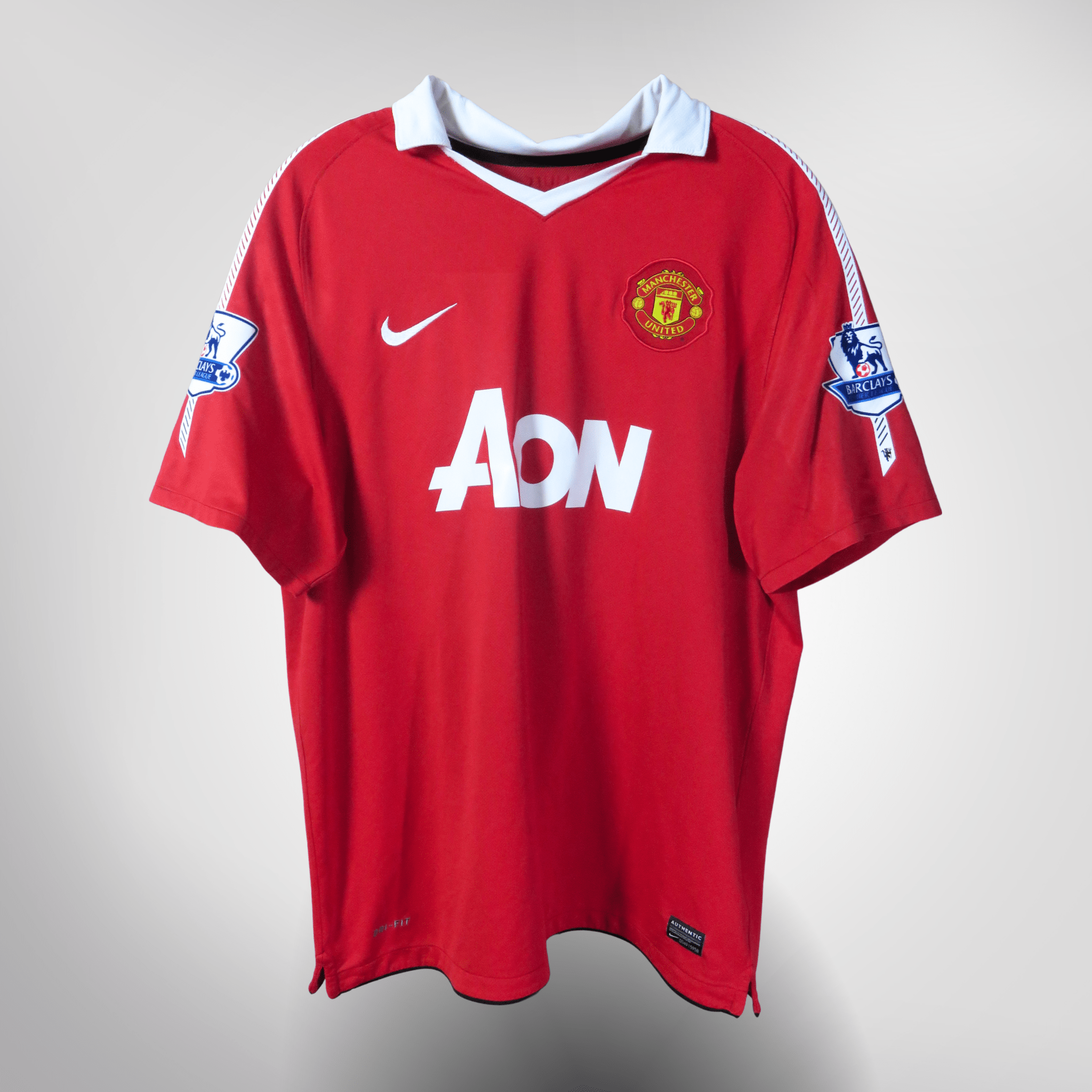 Manchester United 2010-11 Home J.S. Park #13 Shirt XL