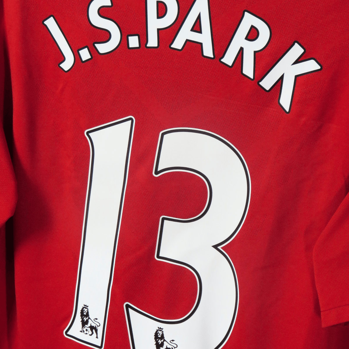 Manchester United 2010-11 Home J.S. Park #13 Shirt XL