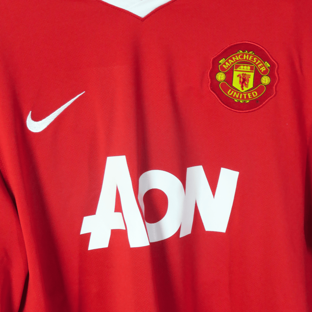 Manchester United 2010-11 Home J.S. Park #13 Shirt XL