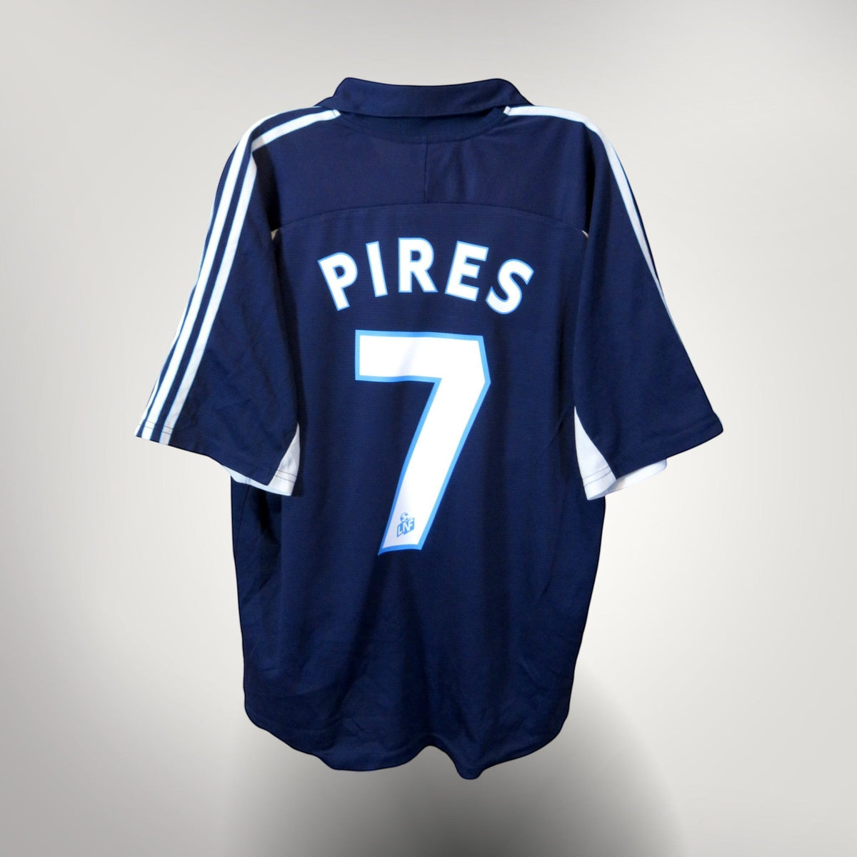 Vintage Marseille 1999-2000 Away football shirt with Pires 7 print, size L | Nostalgic Football Shirts