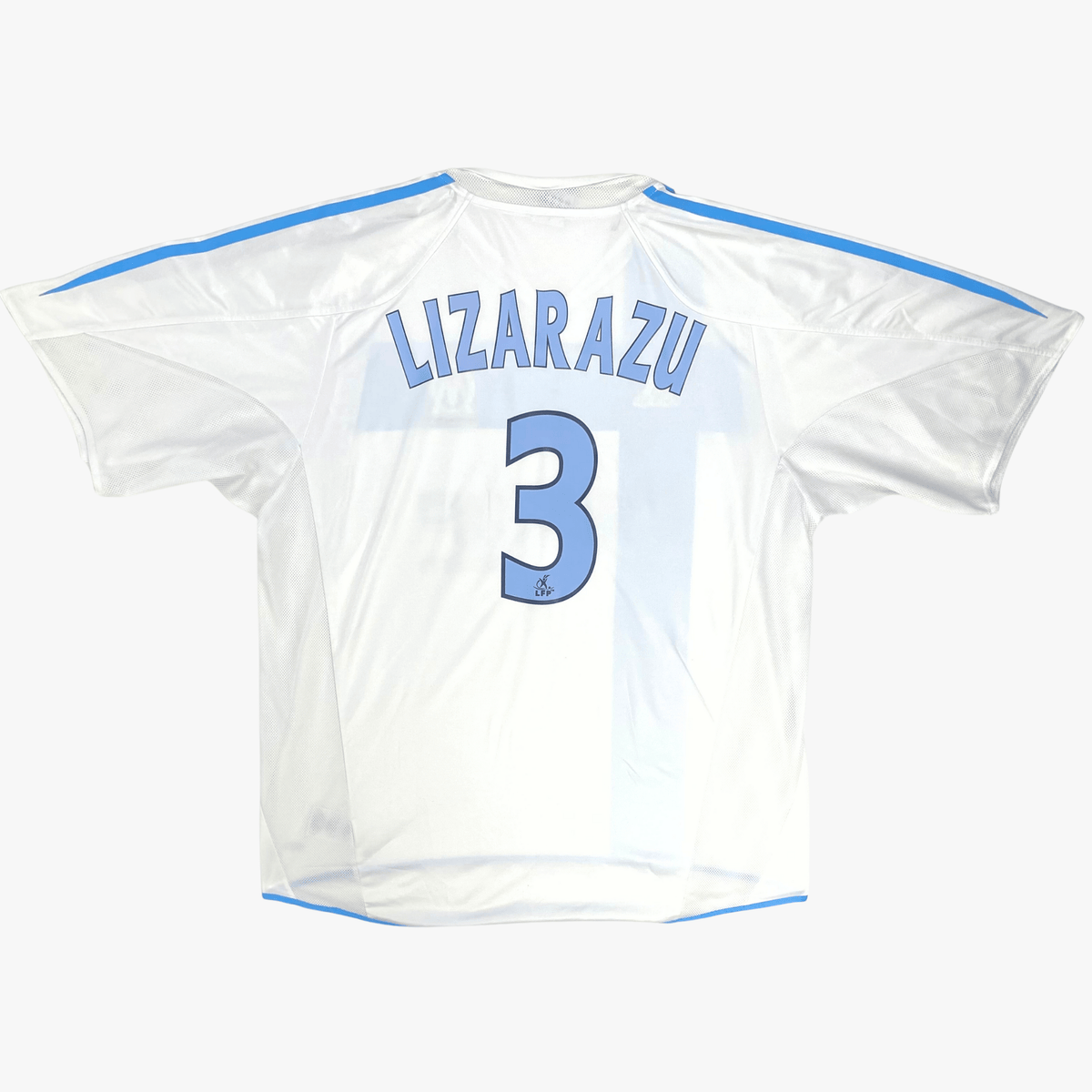 Vintage Marseille 2004-2005 Home football shirt with Lizarazu 3 print, size XXL | Nostalgic Football Shirts