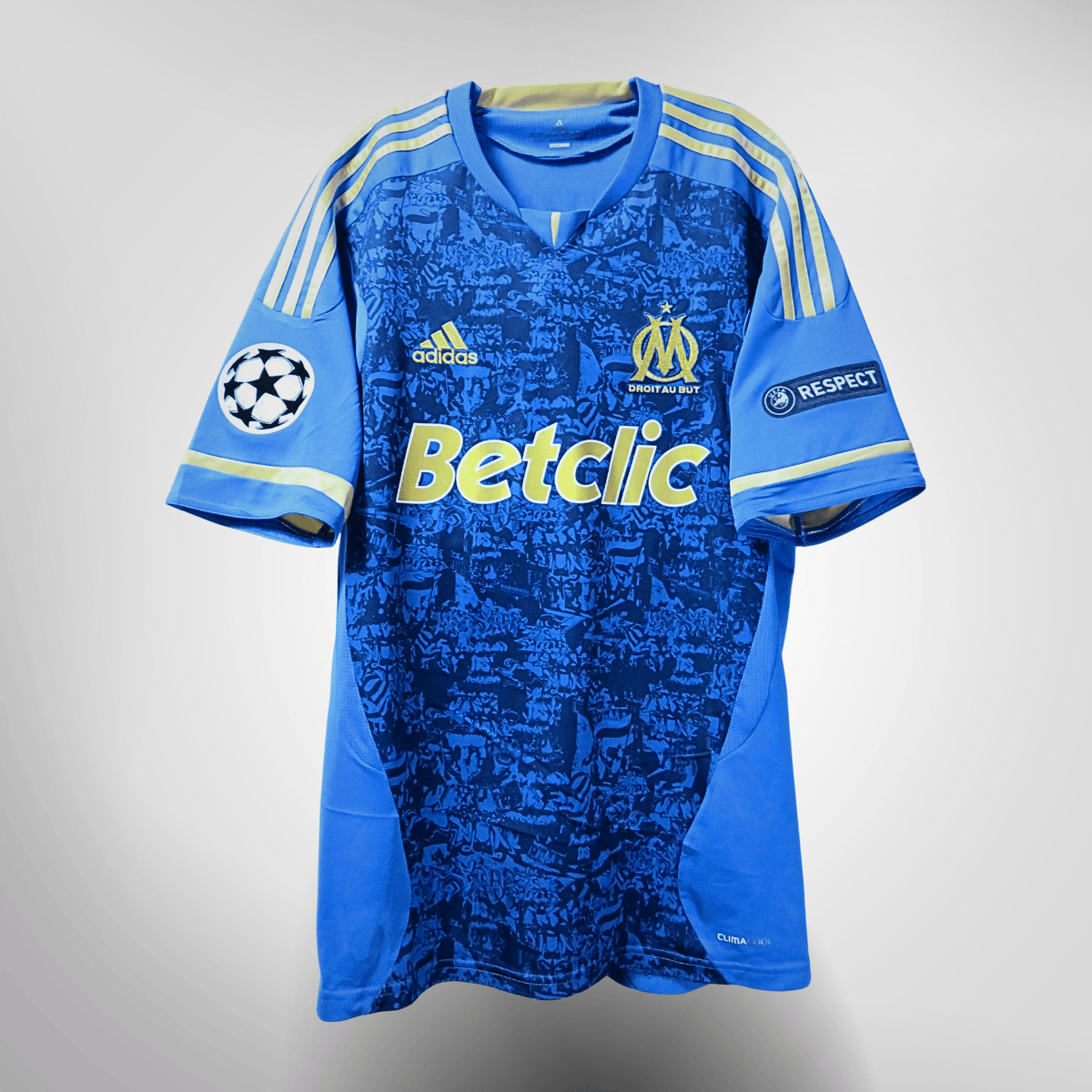Authentic Adidas Marseille 2011-2012 Away shirt, Valbuena 22 on the back, size M | Nostalgic Football Shirts