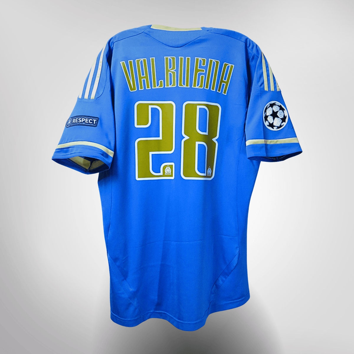 Vintage Marseille 2011-2012 Away football shirt with Valbuena 22 print, size M | Nostalgic Football Shirts