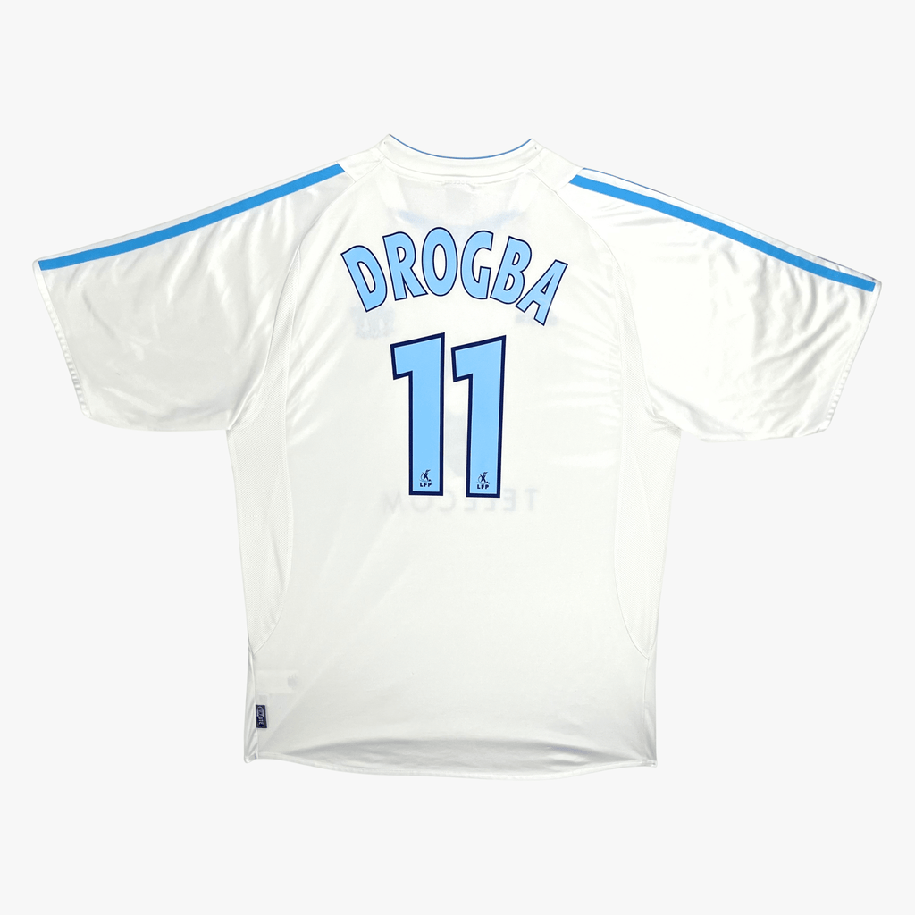Marseille 2003-04 Home Drogba #11 Shirt L