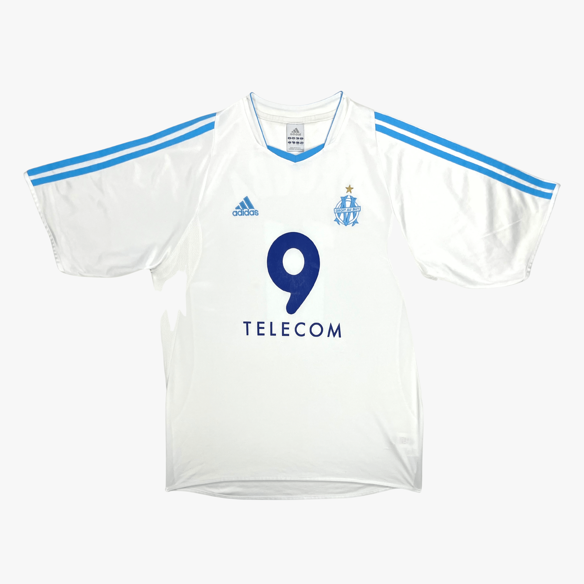 Marseille 2003-04 Home Drogba #11 Shirt L