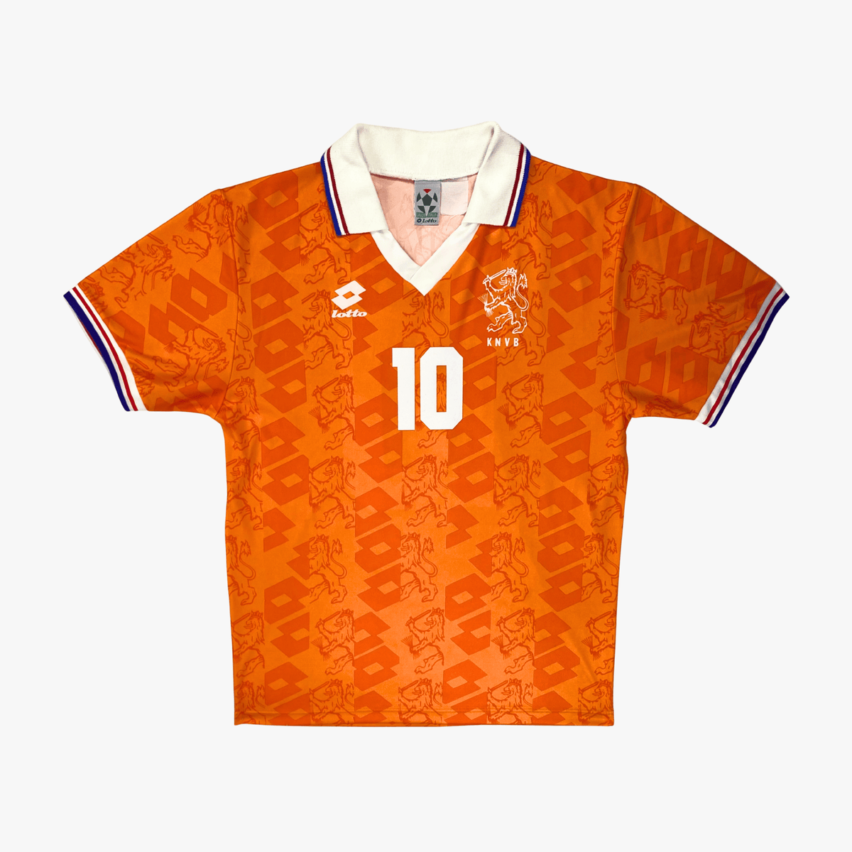 Authentic Lotto Netherlands 1994 Home shirt, Bergkamp on the back, size M | Nostalgic Football Shirts