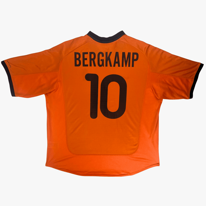 Vintage Netherlands 2000-2002 Home football shirt with Bergkamp 10 print, size XXL | Nostalgic Football Shirts