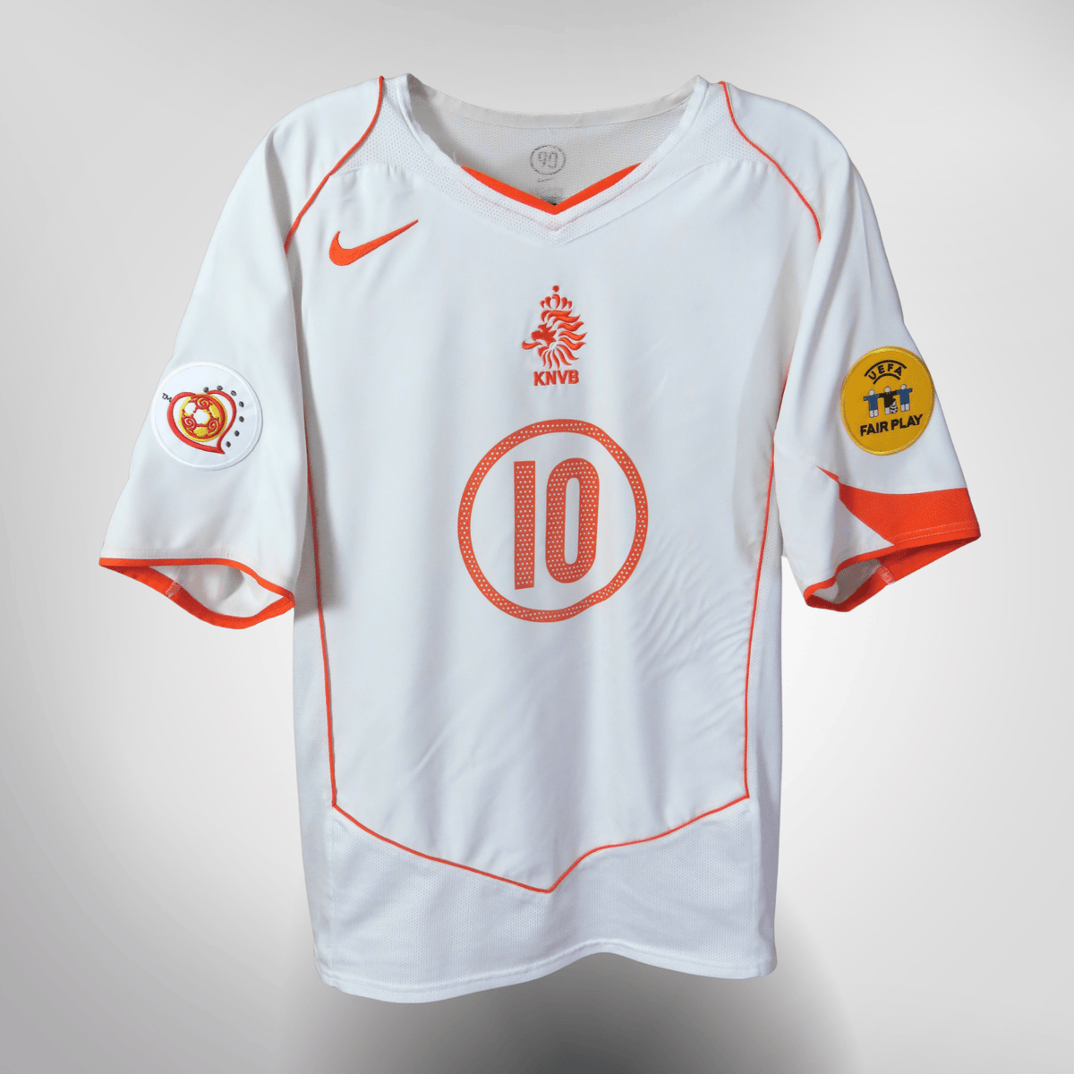 Authentic Nike Netherlands 2004-2006 Away shirt, Nistelrooy 10 on the back, size M | Nostalgic Football Shirts