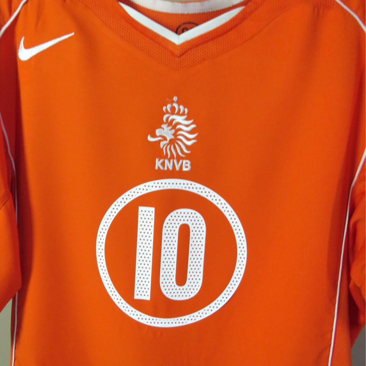 Original Netherlands 2004-2006 Home football shirt, size M, Van Nistelrooy 10, product code 116606 | Nostalgic Football Shirts