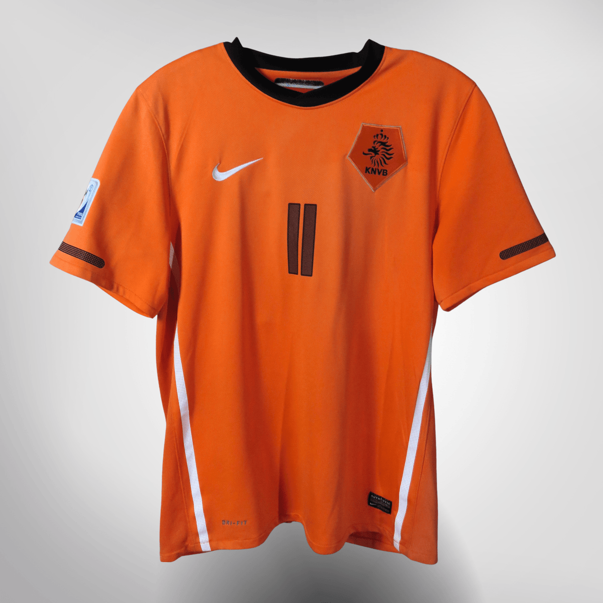 当時物 レアROBBEN 11 KNVB オレンジ ゲームシャツ　L相当 Netherlands 2010-11 Home Robben #11 Shirt L – Nostalgic Football